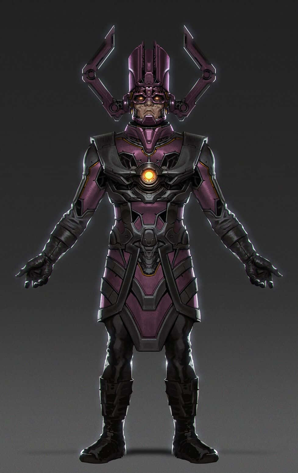 Billedtekst: Den mægtige Galactus svævende over en planet Wallpapers