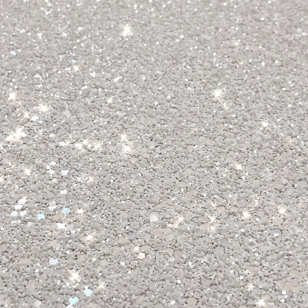 Billedtekst: Elegant Hvid Glitter Baggrund Wallpapers