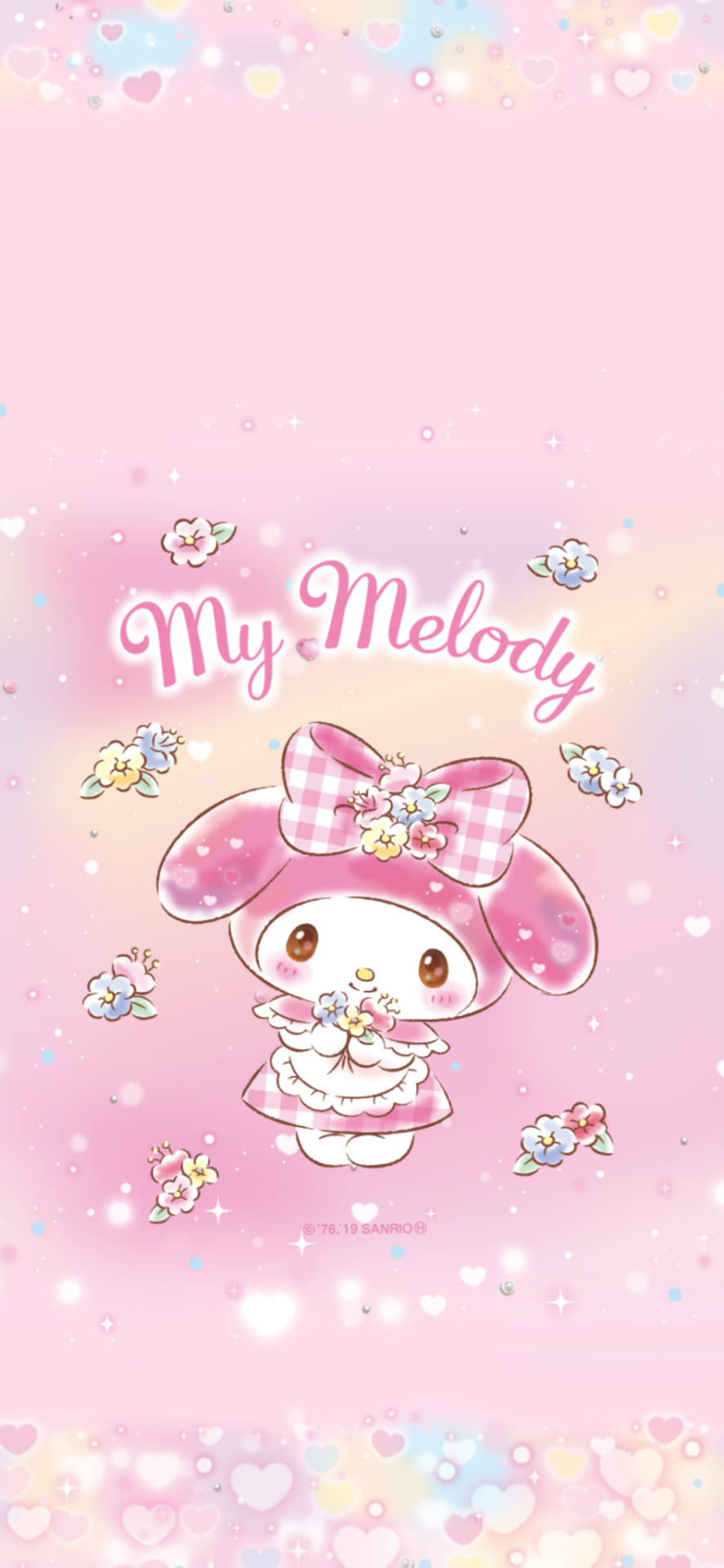 Billedtekst: Elsker lyserød My Melody Baggrund Wallpapers
