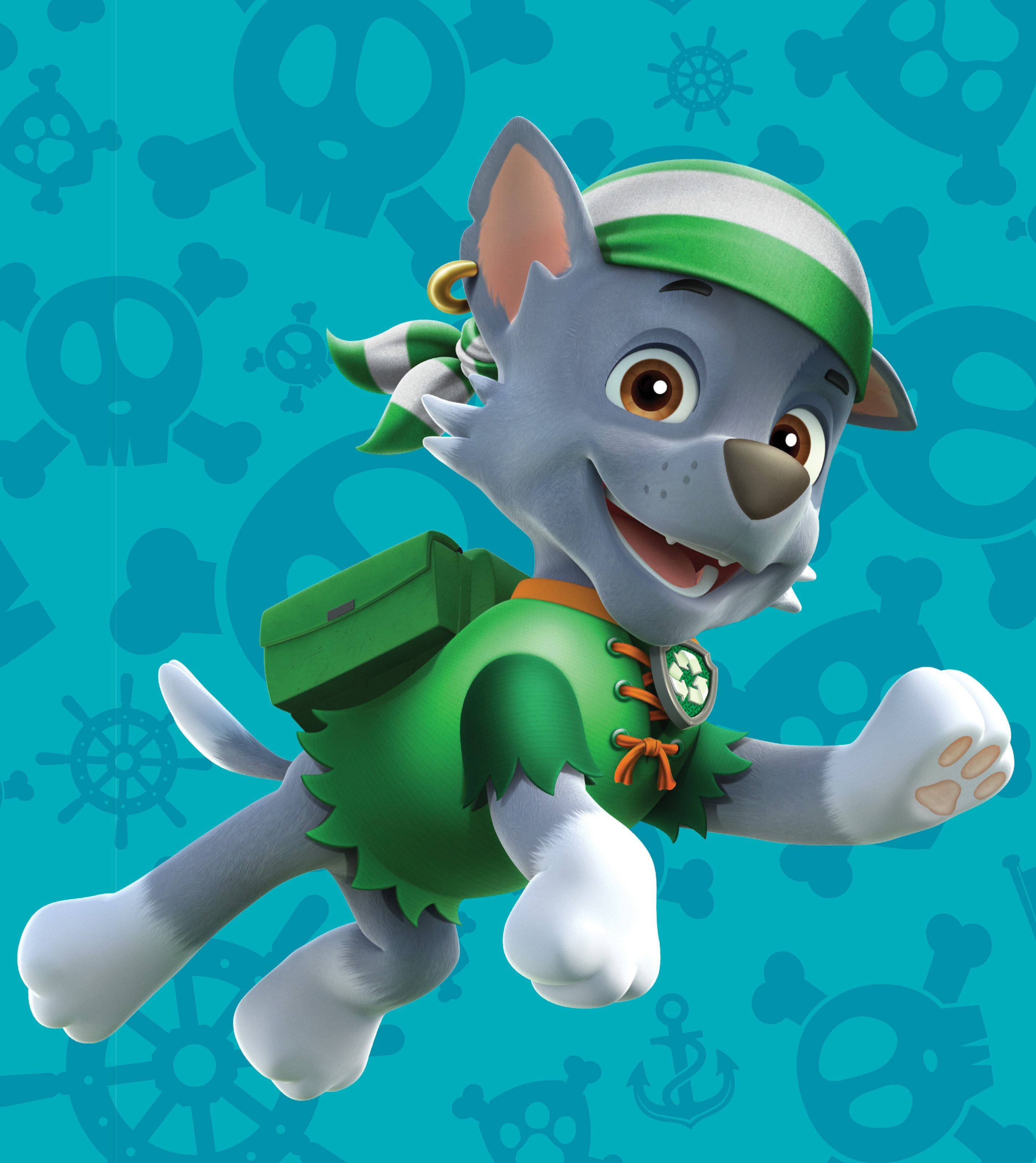 Billedtekst: Eventyr venter med Pirat Rocky fra Paw Patrol Wallpapers