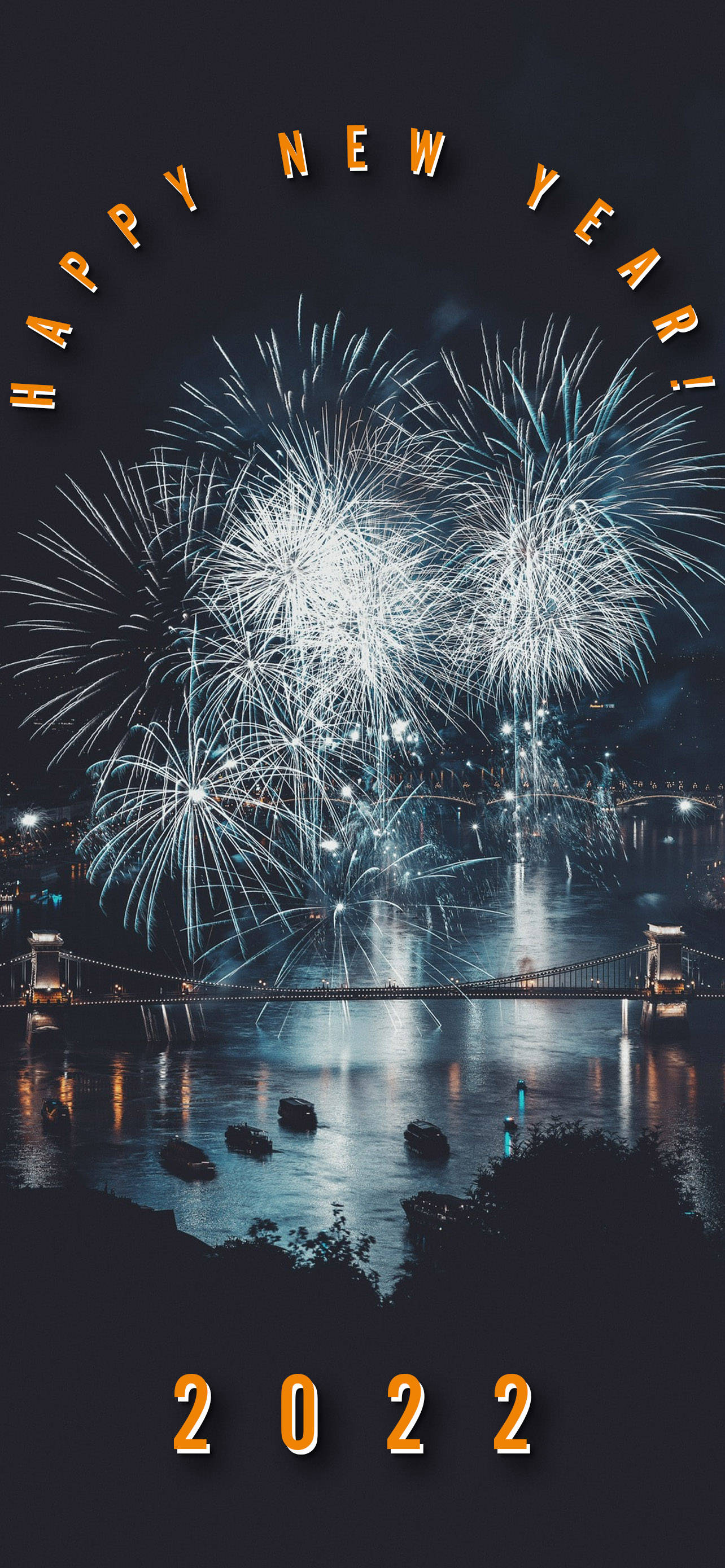 Billedtekst: Festlig Eksplosion af Godt Nytår 2022 Wallpapers
