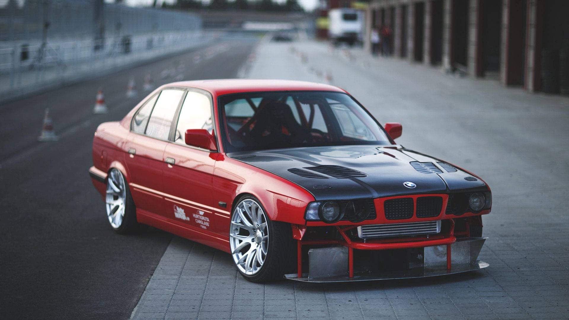 Rød E46 Full HD BMW — Biler Wallpapers