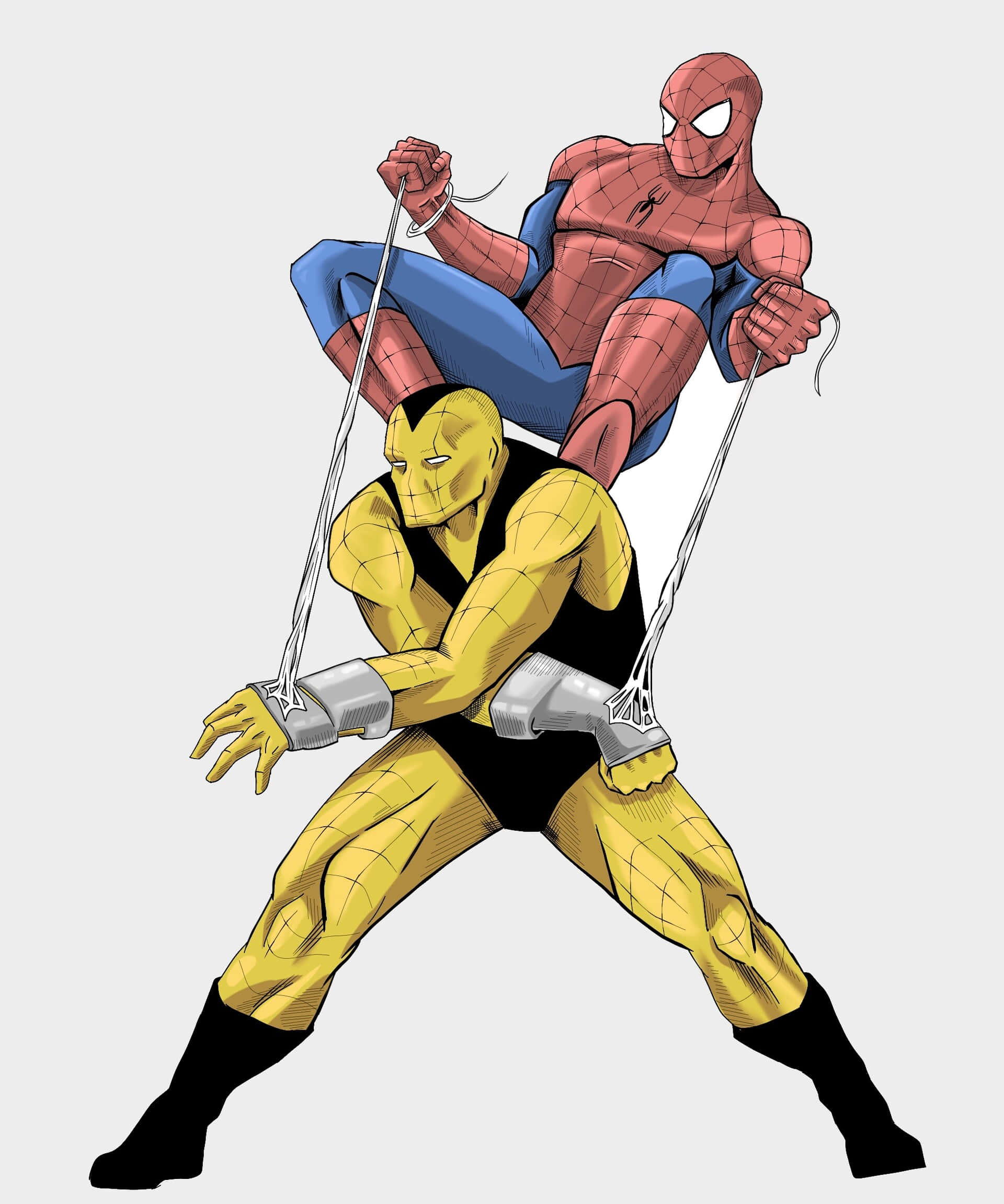 Billedtekst: Superhelten The Shocker i aktion Wallpapers