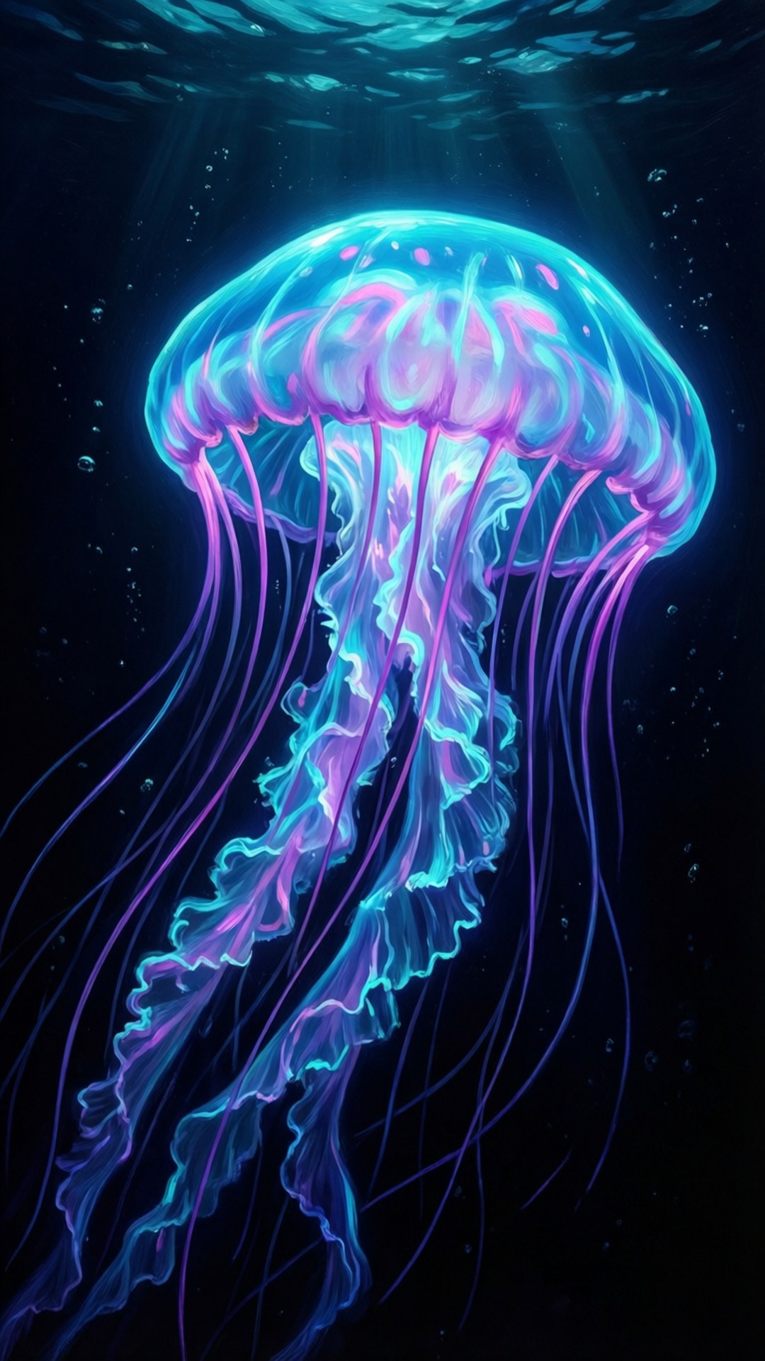 Bioluminescerende vandmænd Wallpapers