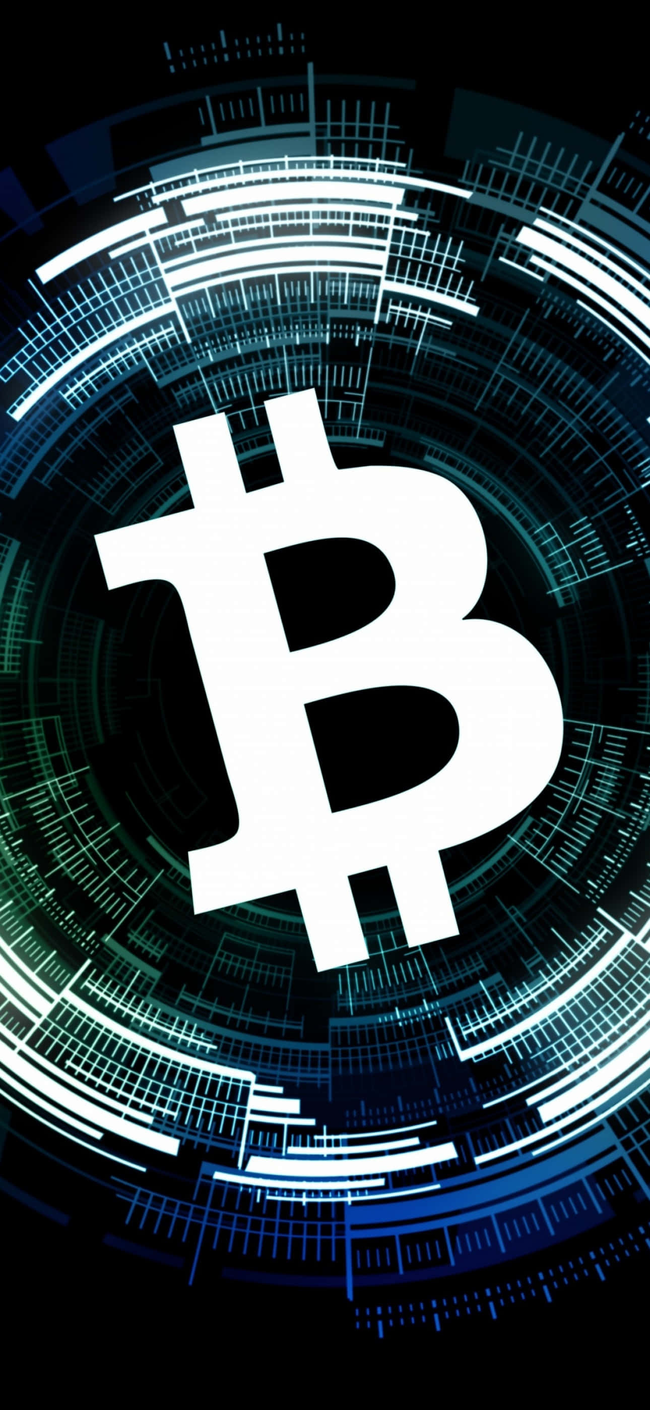 bitcoin-logo på en sort baggrund Wallpapers