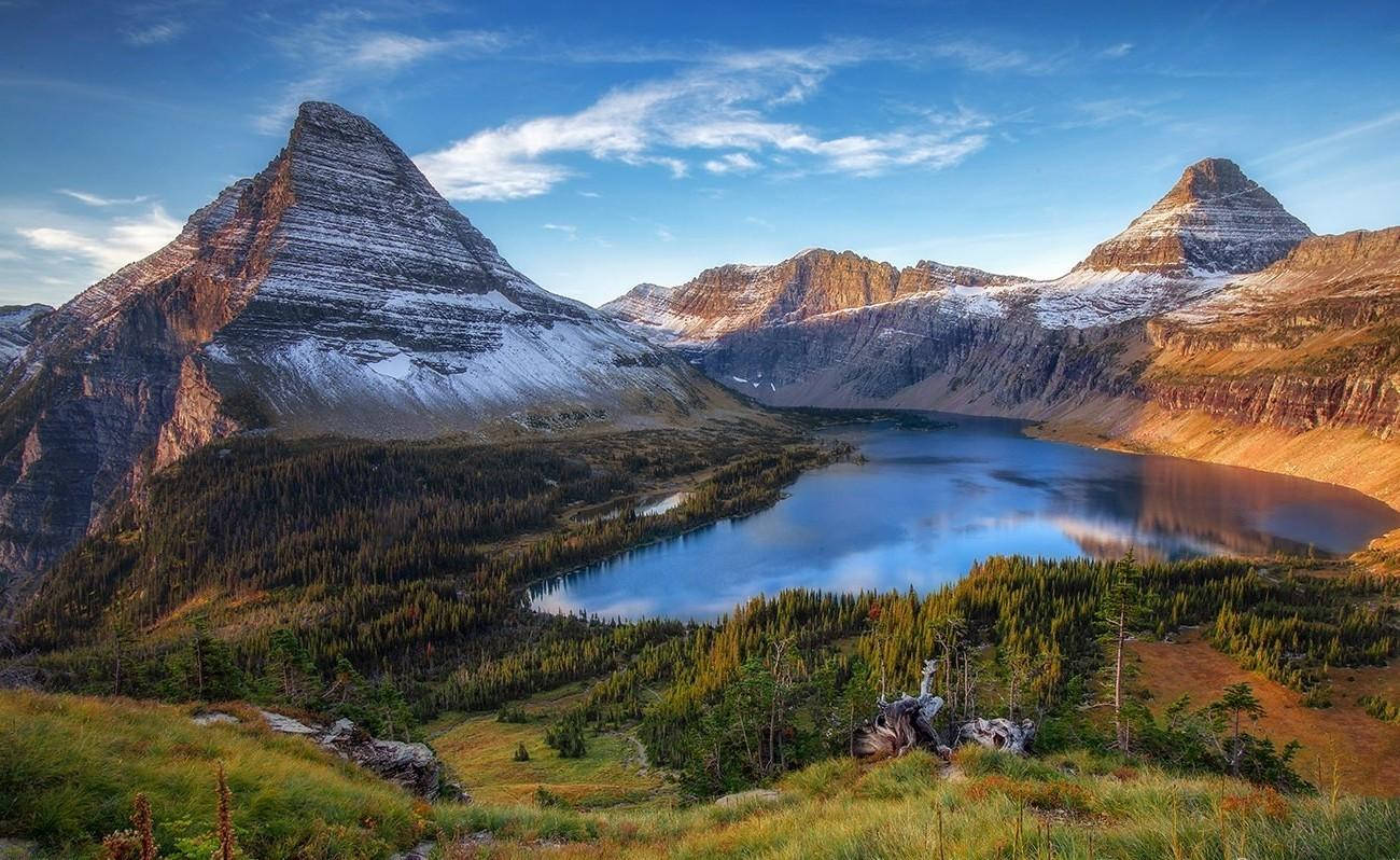 Bjergsø i Glacier National Park Wallpapers