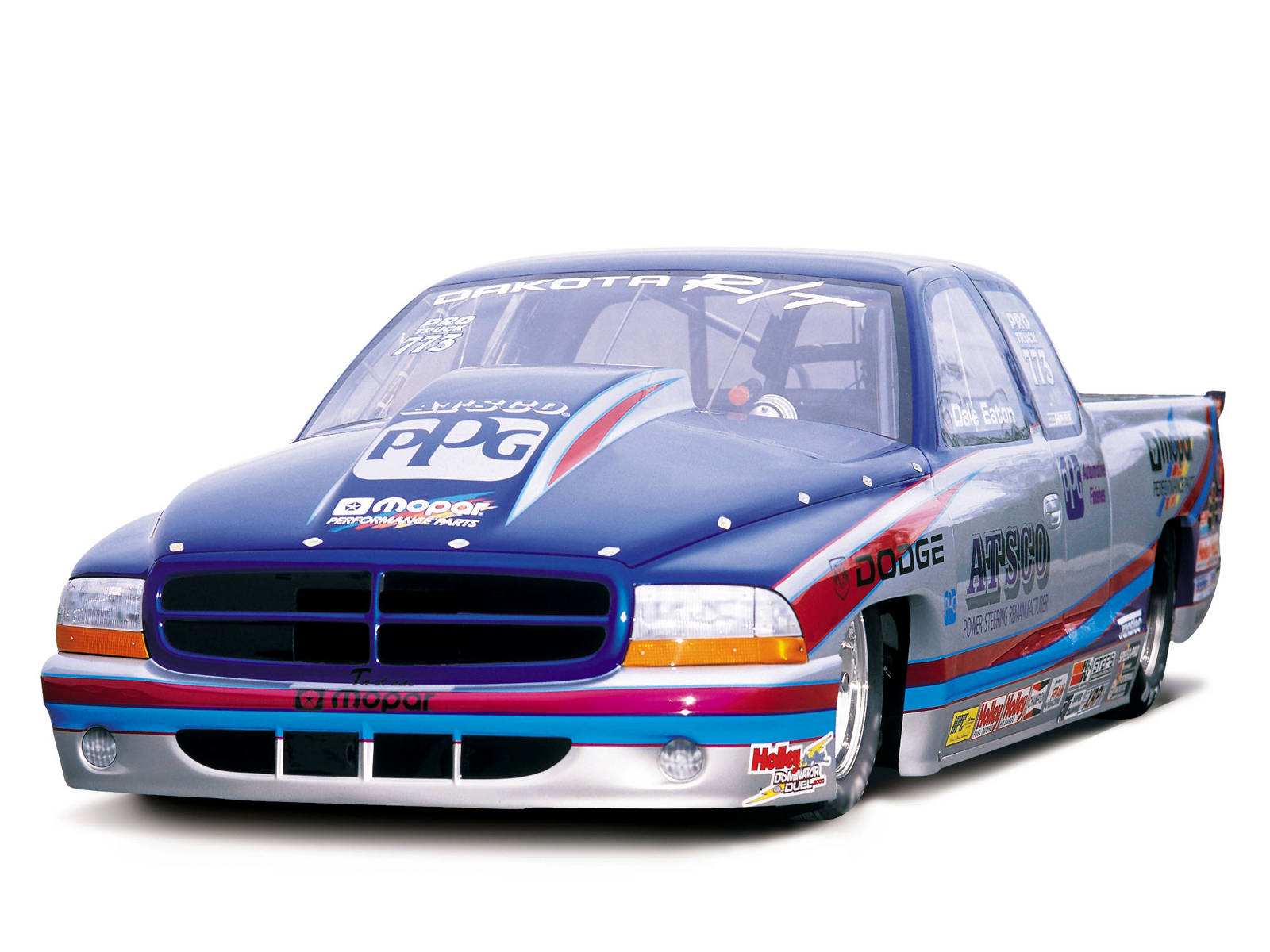 Blå 2001 Dodge Dakota til iPad Pro Wallpapers