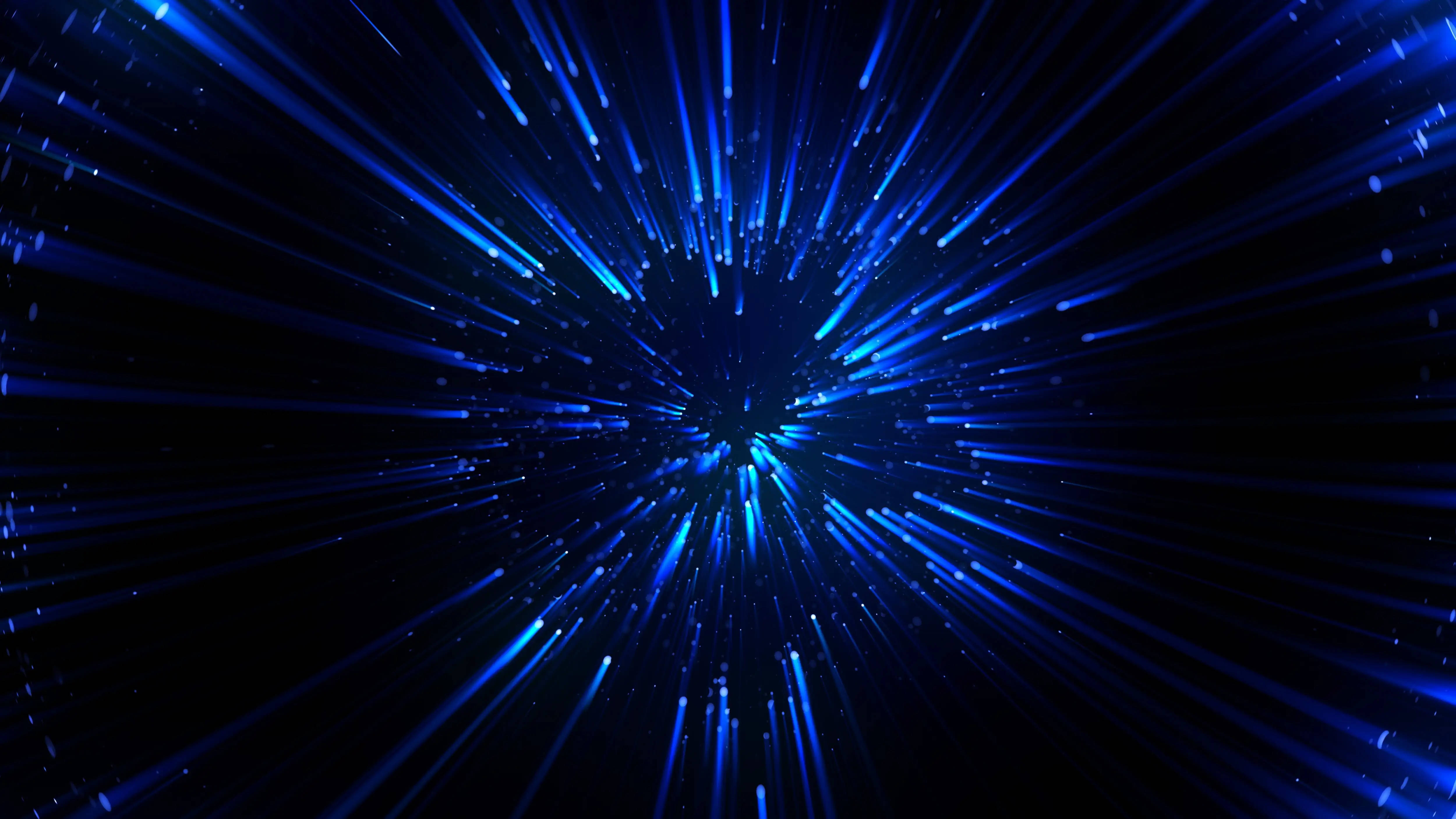 Blå 4K Warp Baggrund Wallpapers