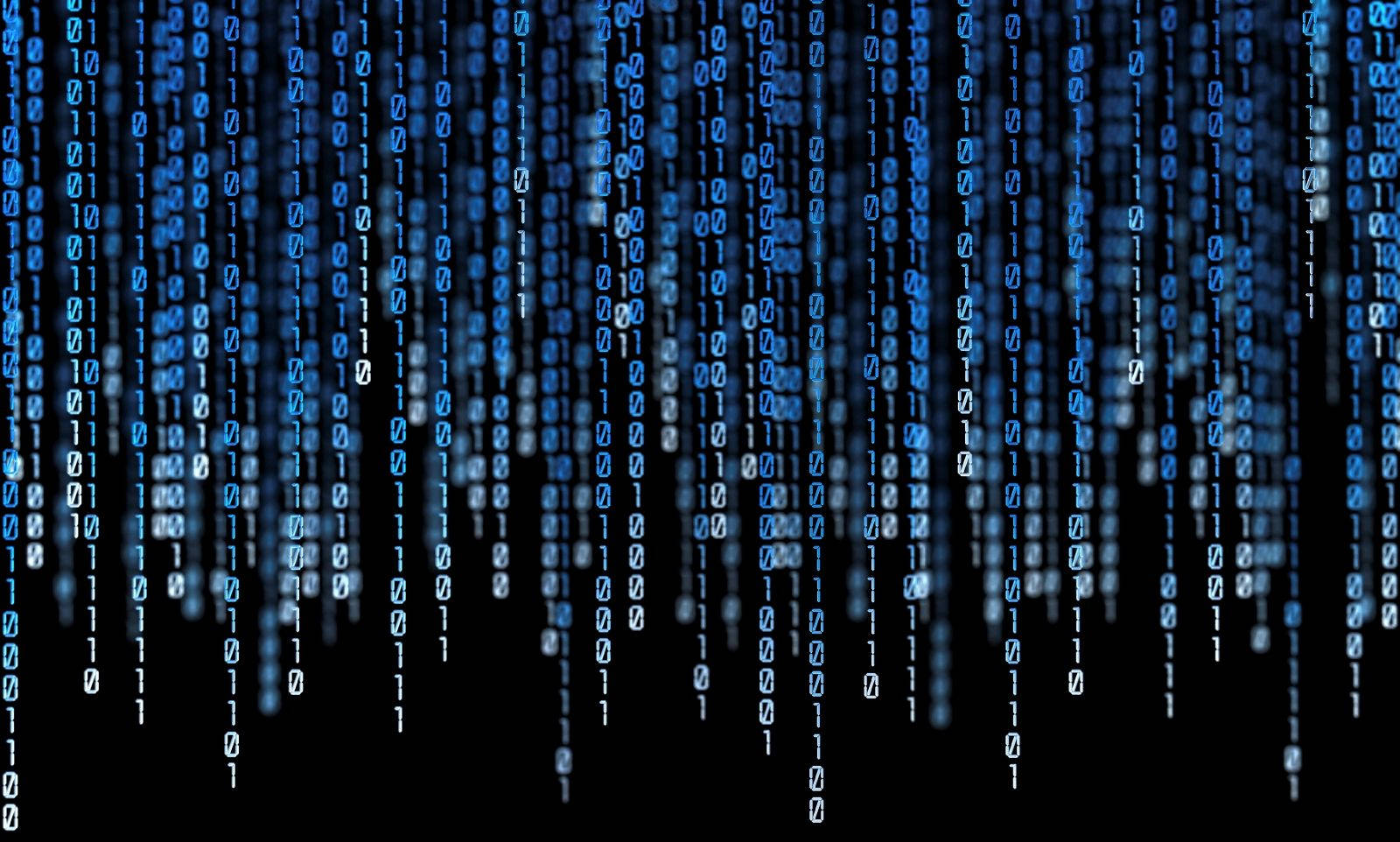 Blå datamatrixkoder Wallpapers