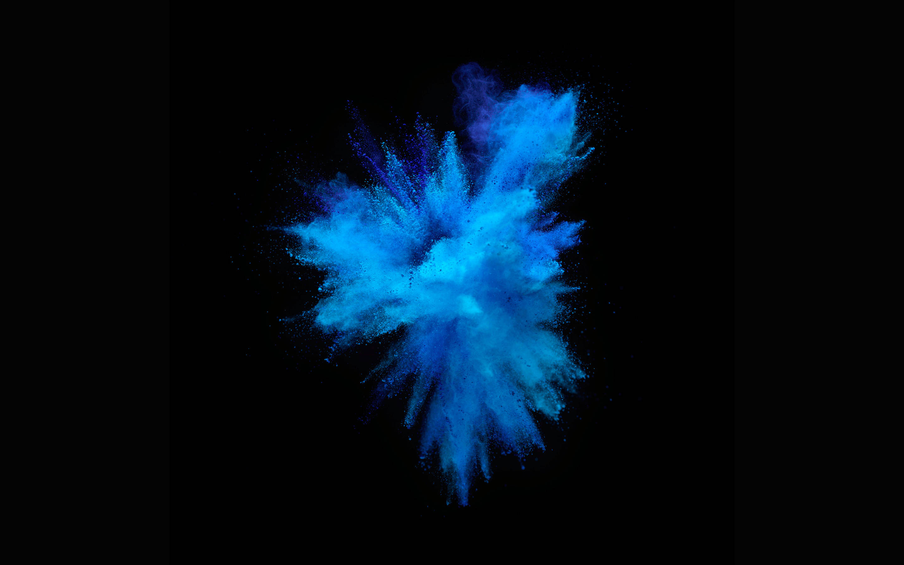 Blå Farveeksplosion MacBook Pro Wallpapers