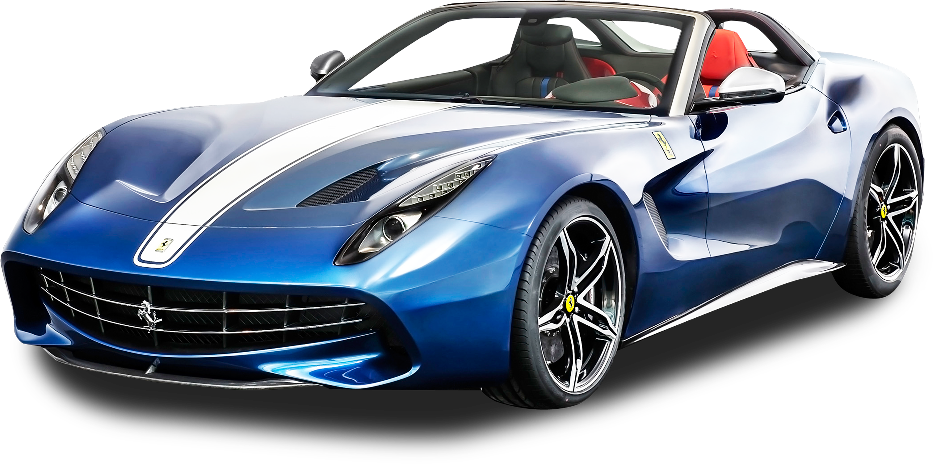 Blå Ferrari konvertibel sportsvogn Wallpapers