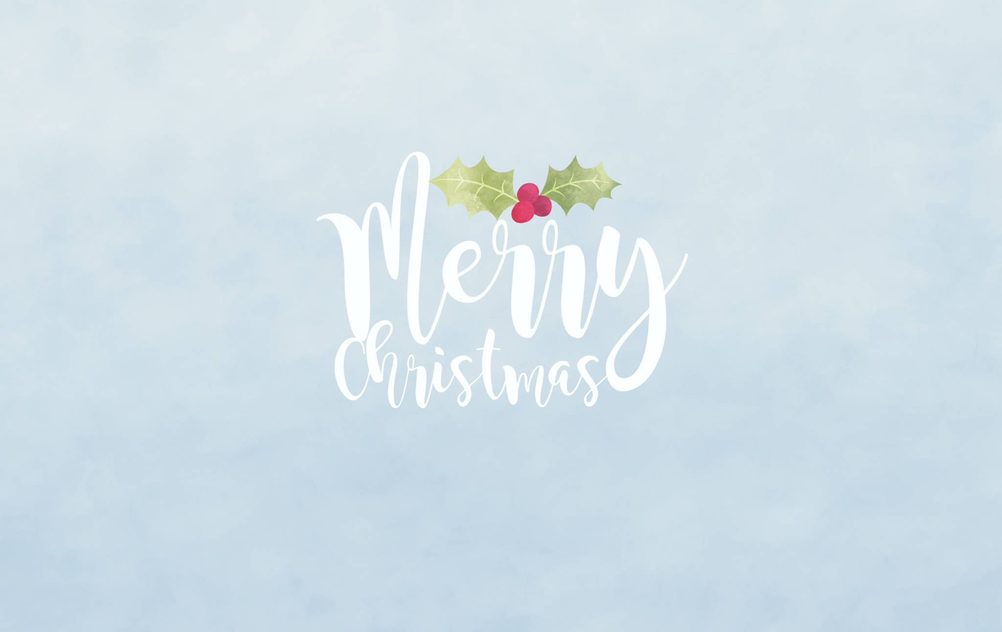 Blå Glædelig Jul Skrivebord Wallpapers