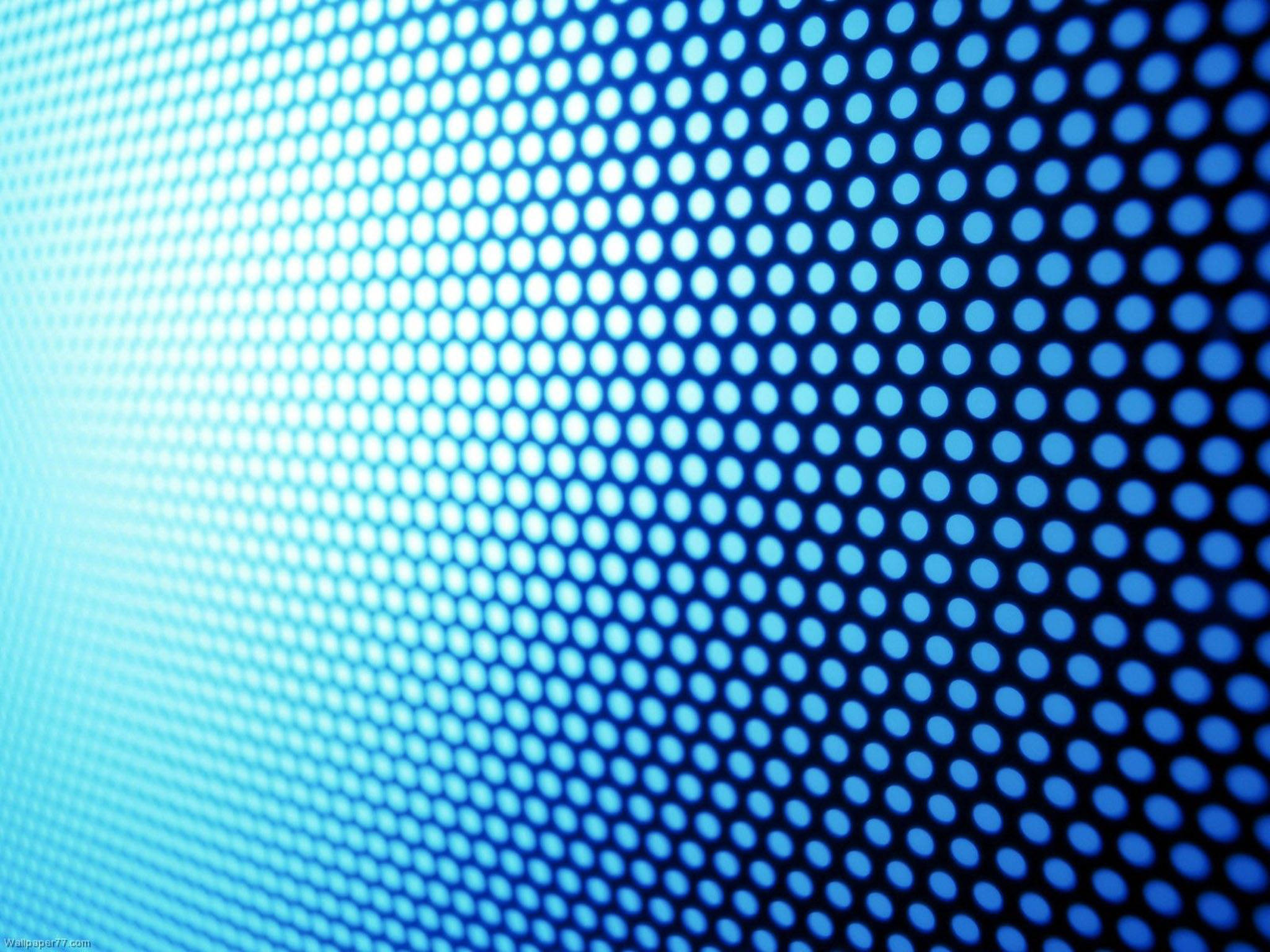 Blå halftone prikker sejt mønster Wallpapers