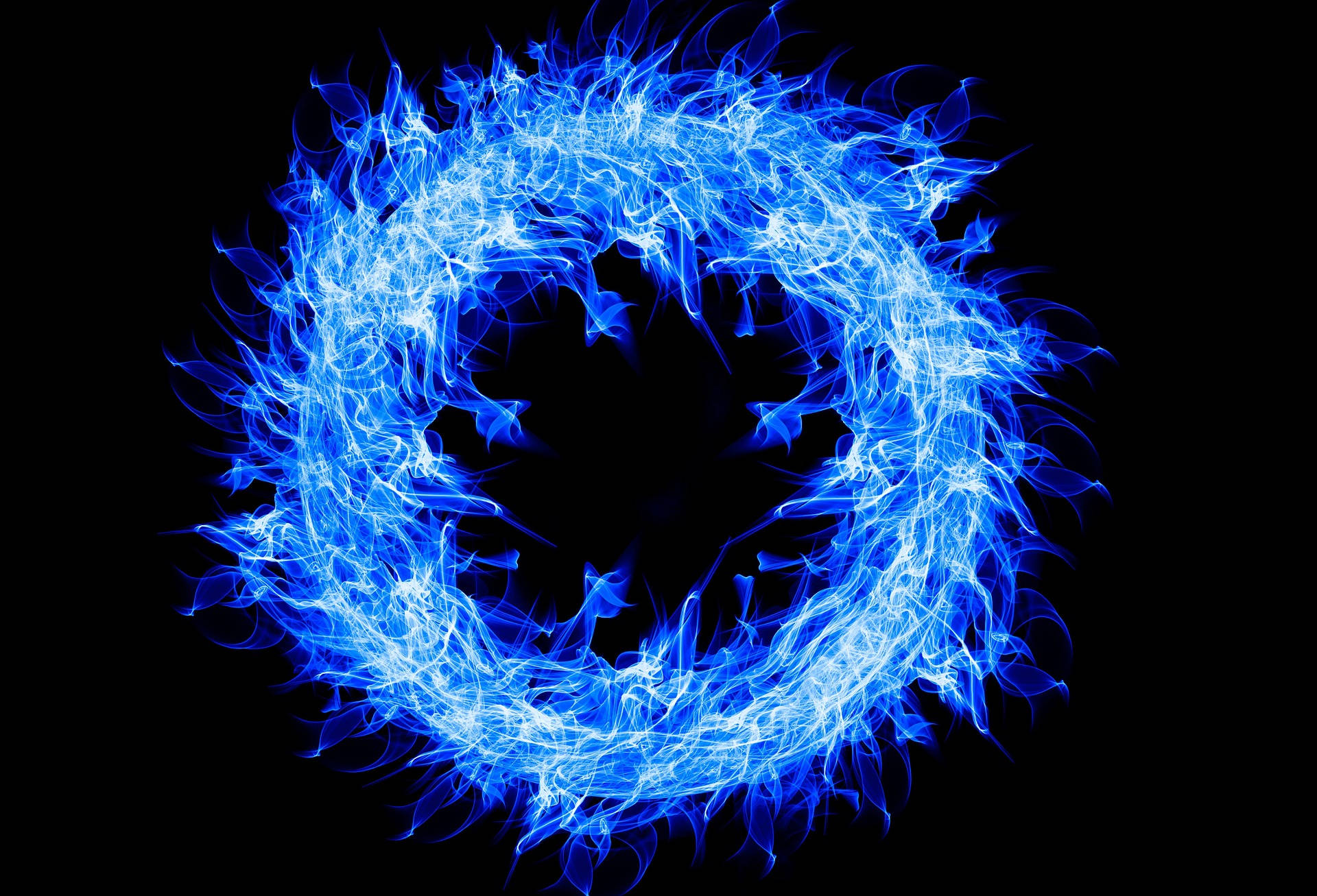 Blå ildring Wallpapers