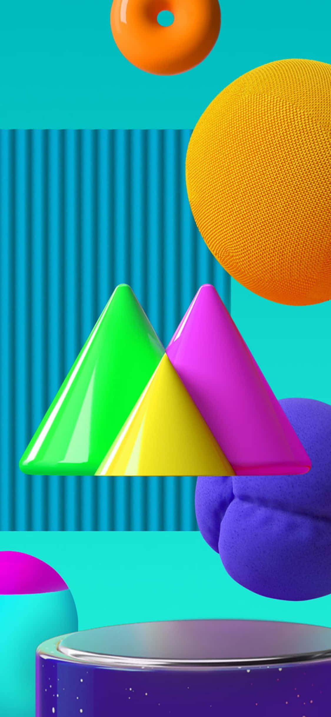 Blå iPhone XS M-serie baggrund Wallpapers