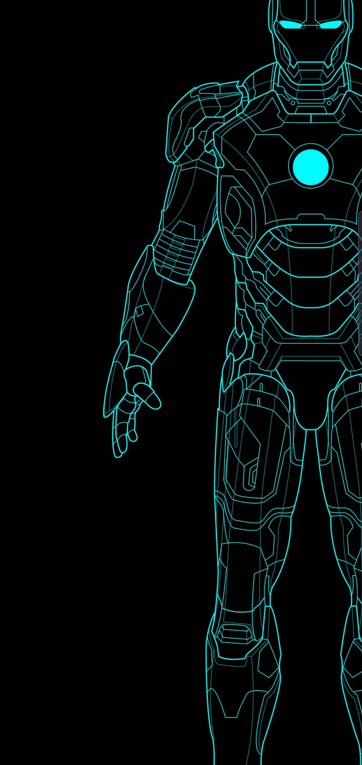 Blå Ironman S10+ Wallpapers