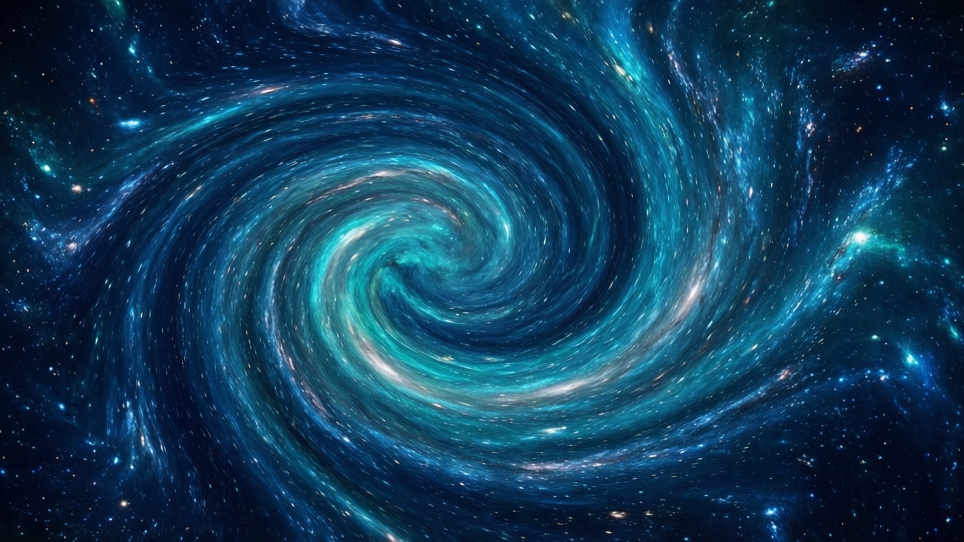 Blå kosmisk hvirvelstrøm Wallpapers