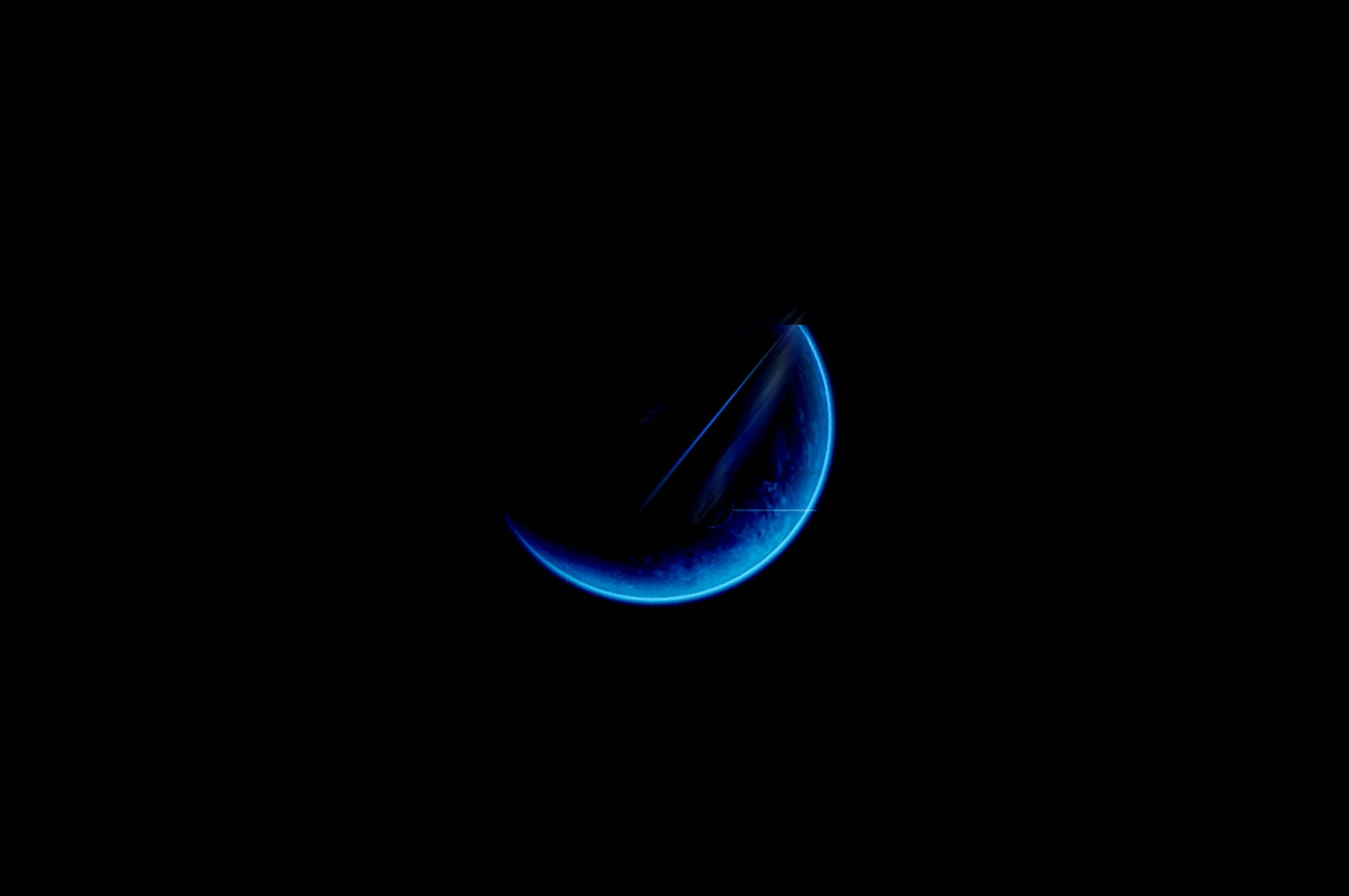 Blå måne æstetik Wallpapers
