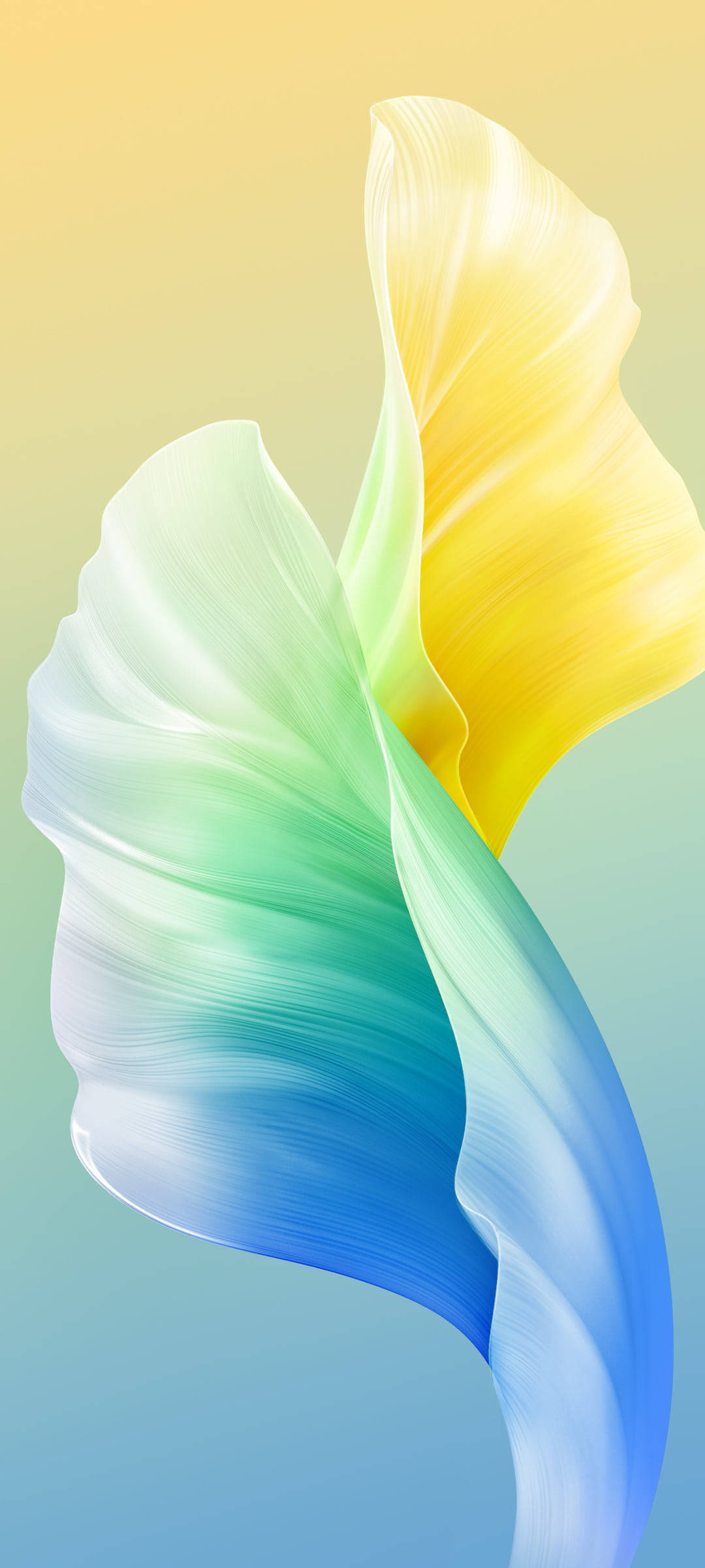 Blå og gul Vivo Y20 abstrakt Wallpapers