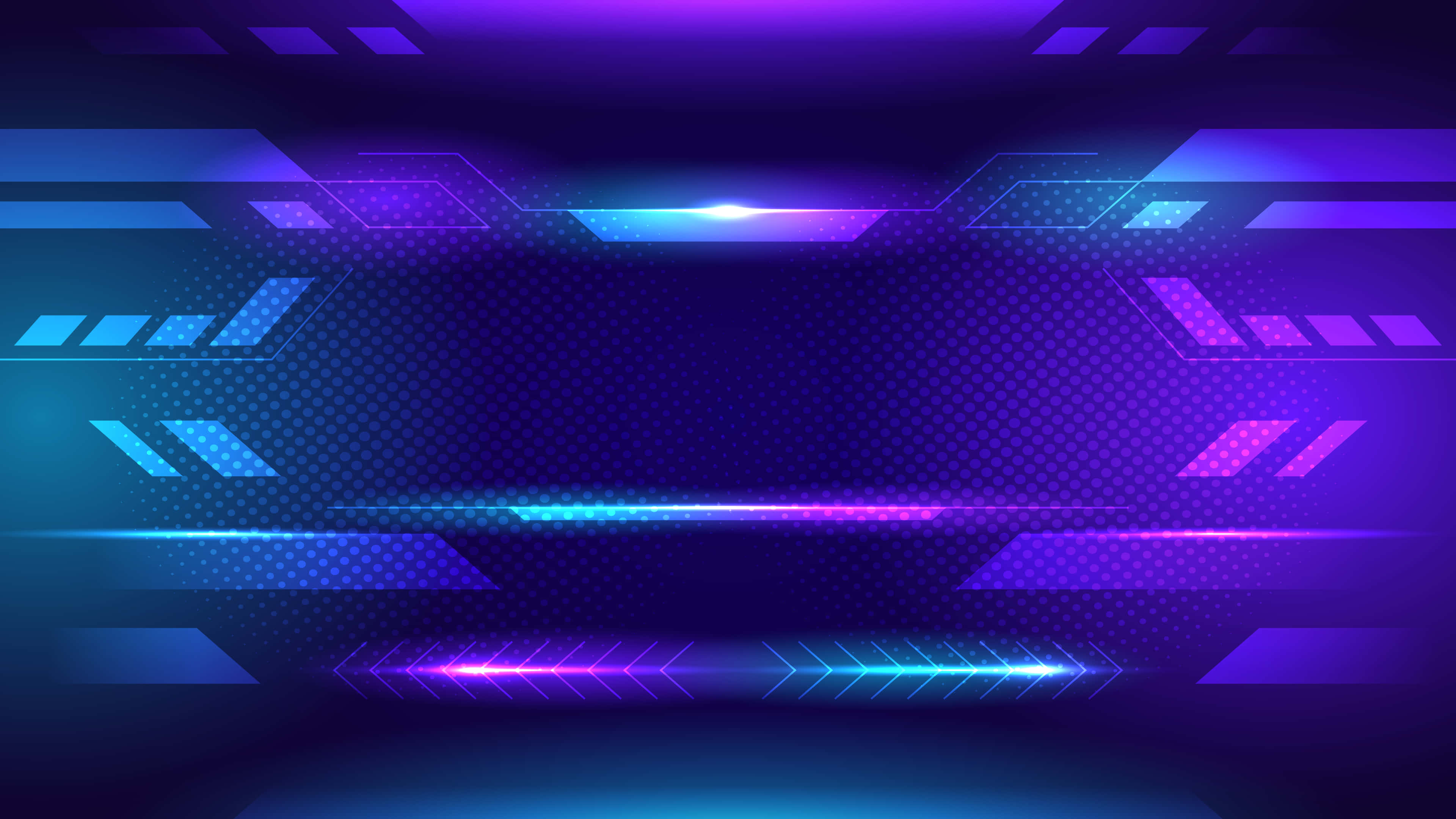 Blå og lilla futuristisk bannerbaggrund Wallpapers