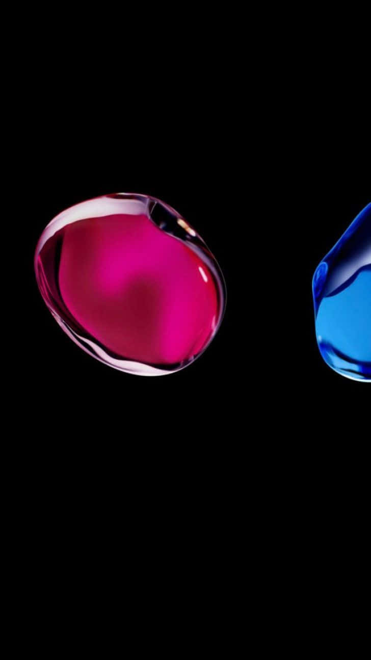Blå og magenta ædelsten iPhone 7 Plus Live Wallpapers