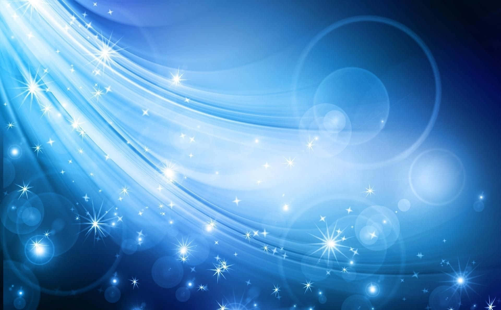 Blå piget mørkt lys funklende stjerner Wallpapers