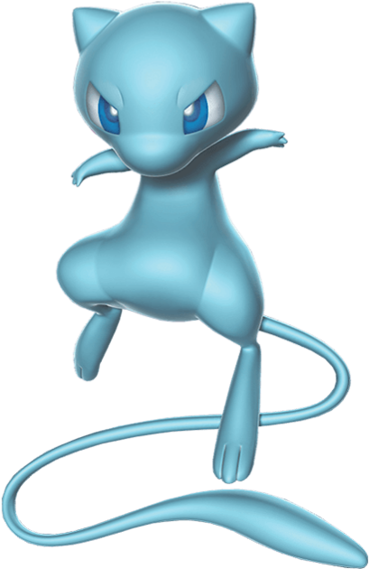 Blå Psykisk Pokémon 3D Render Wallpapers