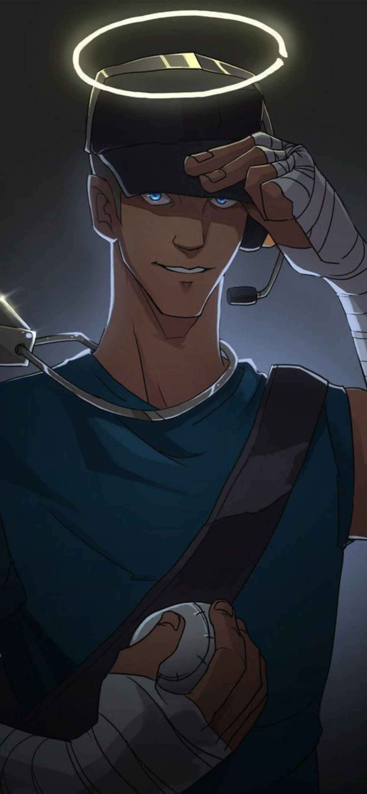 Blå Scout iPhone Xs Max Team Fortress 2 Baggrund Wallpapers