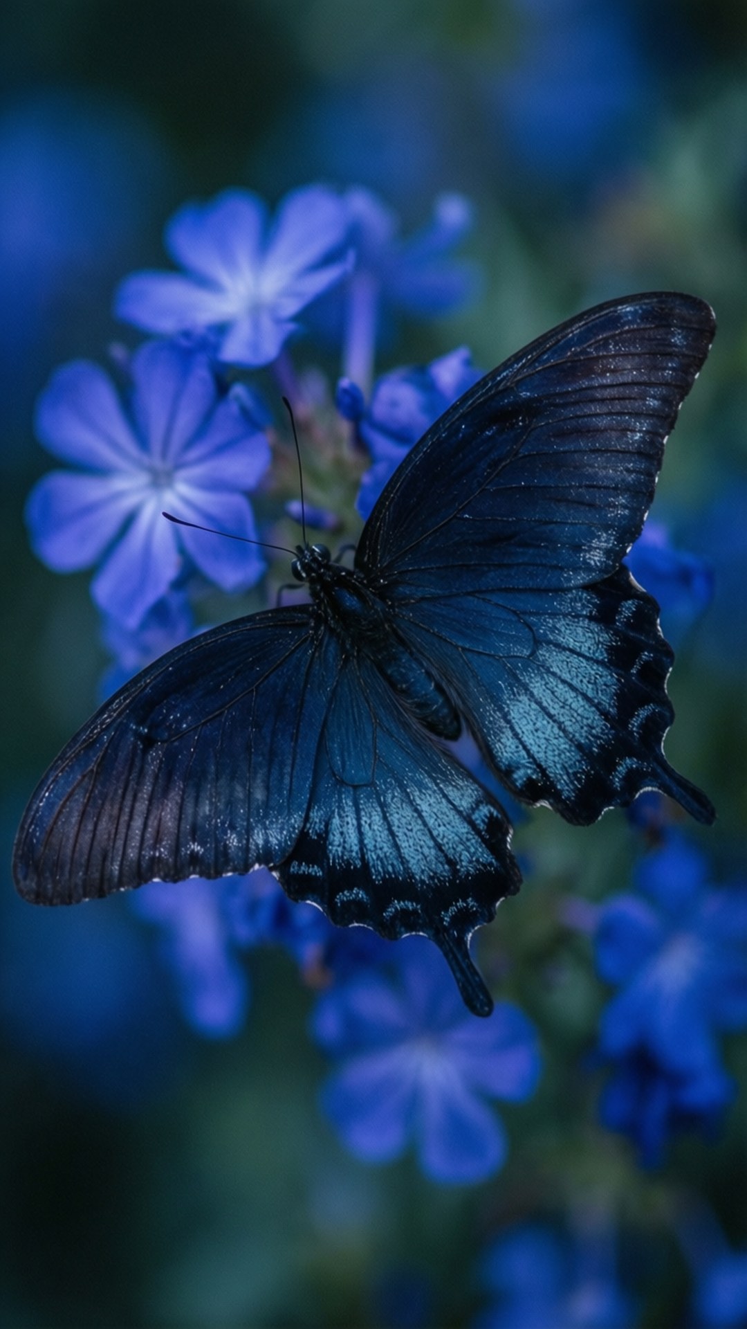 Blå sommerfugl Wallpapers