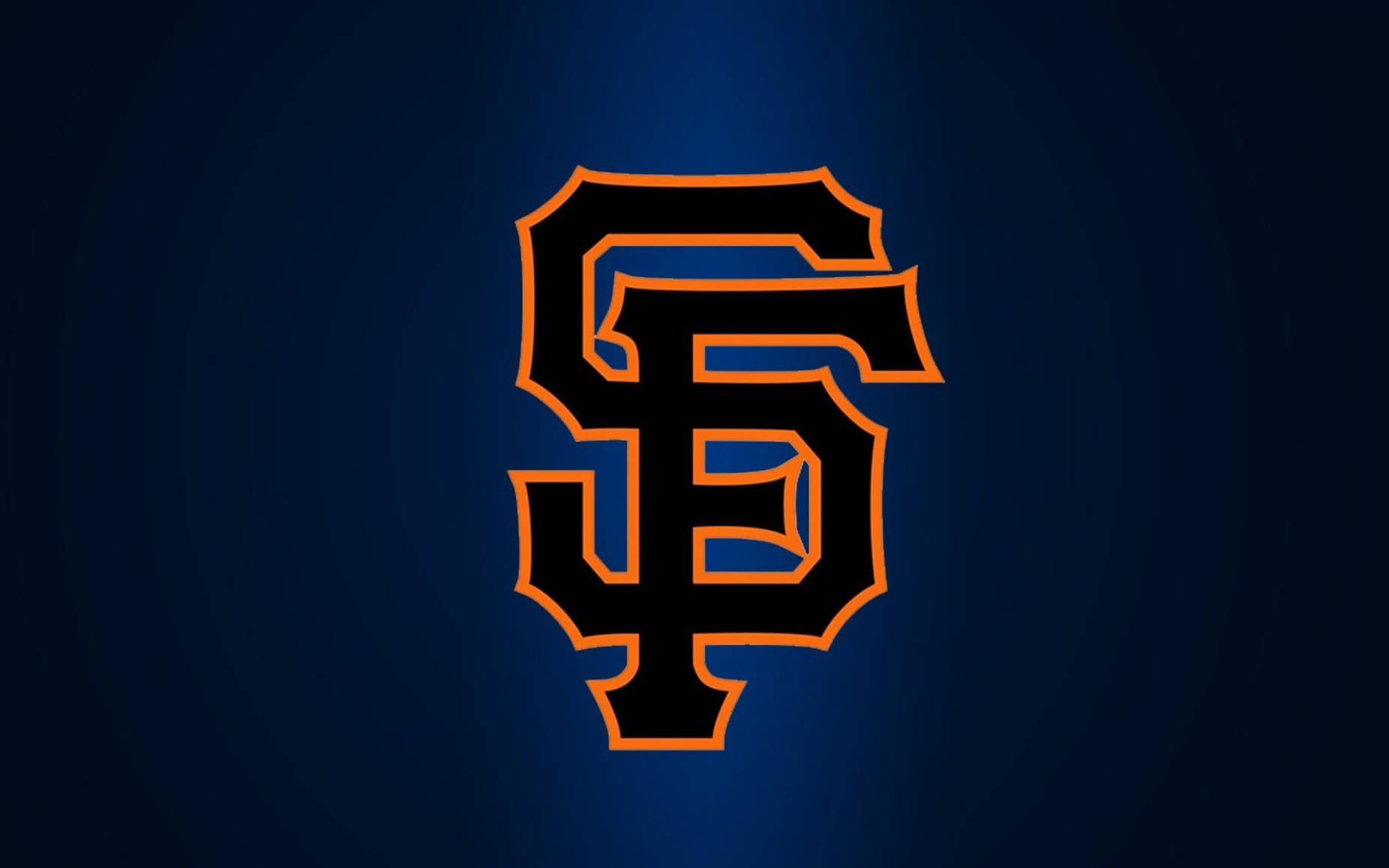 Blå Sort San Francisco Giants Logo Wallpapers