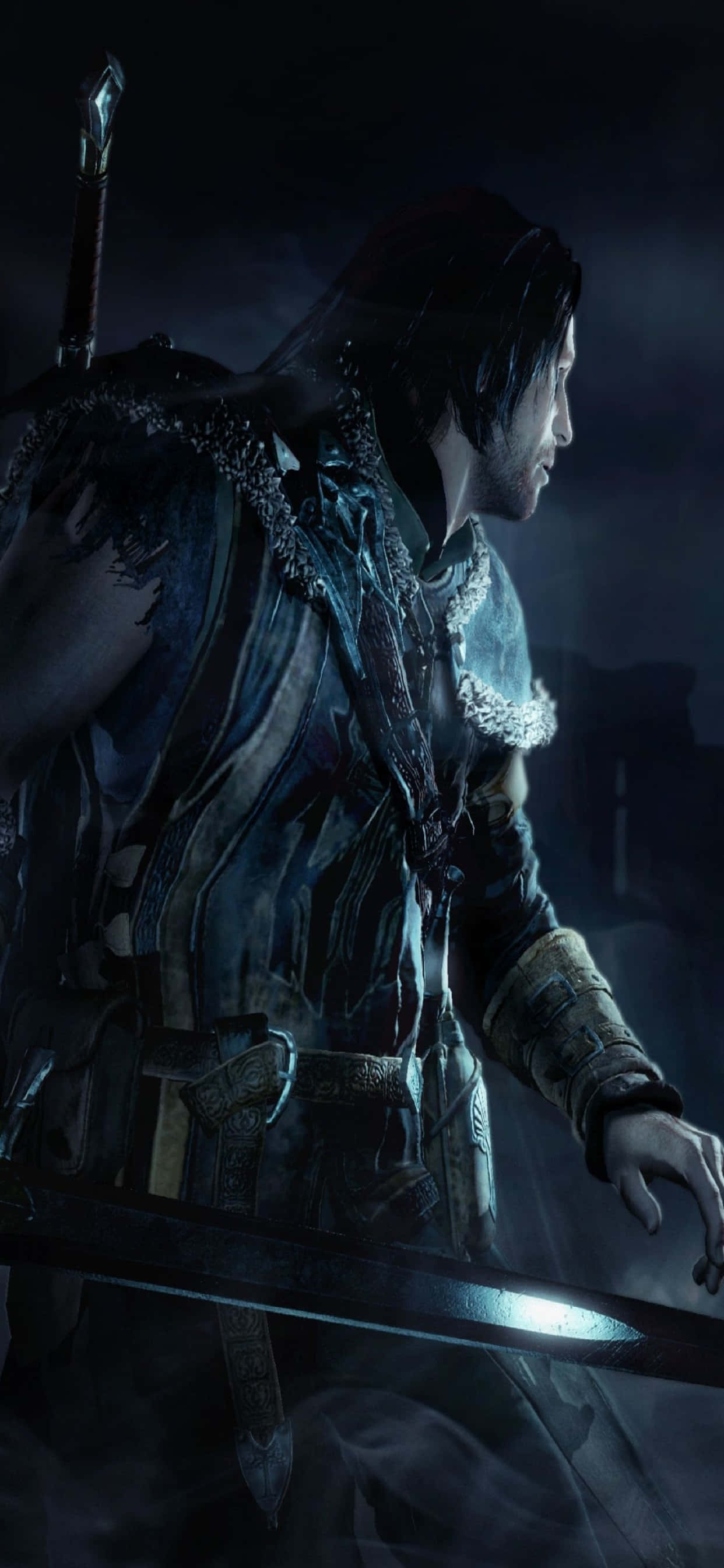Black Gate Kaptajn iPhone Xs Max Shadow Of Mordor Baggrund Wallpapers