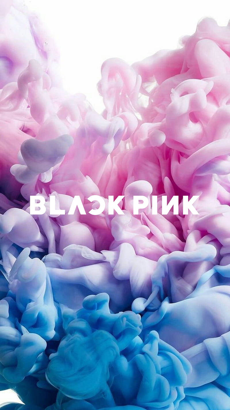 Blackpink Logo Pastel Røg Kunst Wallpapers