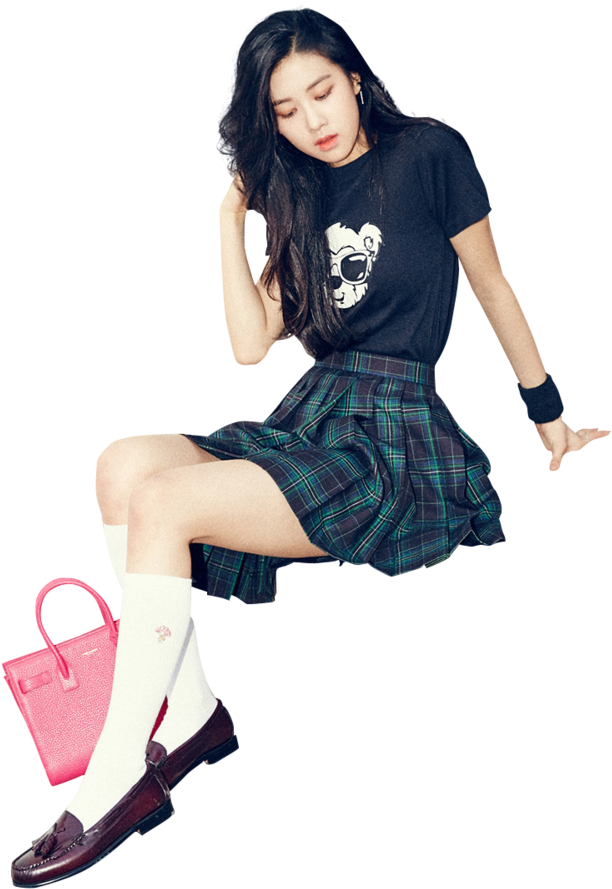 Blackpink-medlem i moderigtig positur Wallpapers