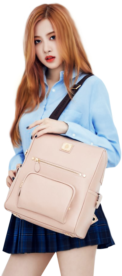 Blackpink-medlem med beige taske Wallpapers
