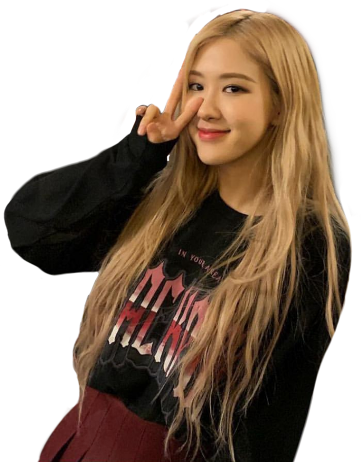 Blackpink-medlem med fredstegn Wallpapers