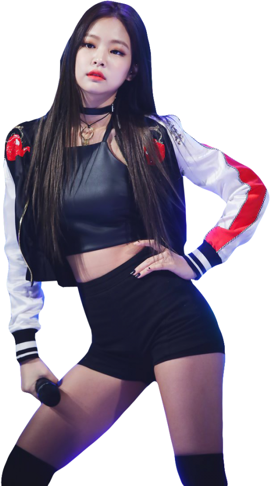 Blackpink-medlem optræder i sceneoutfit Wallpapers