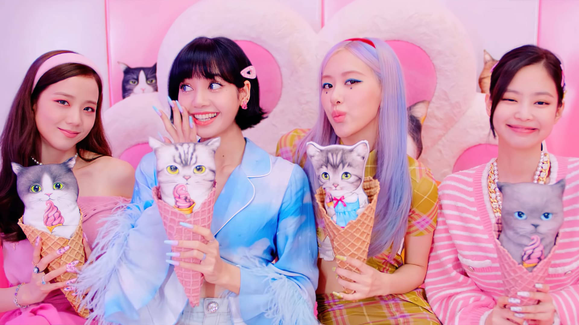 Blackpink og Katteis Wallpapers