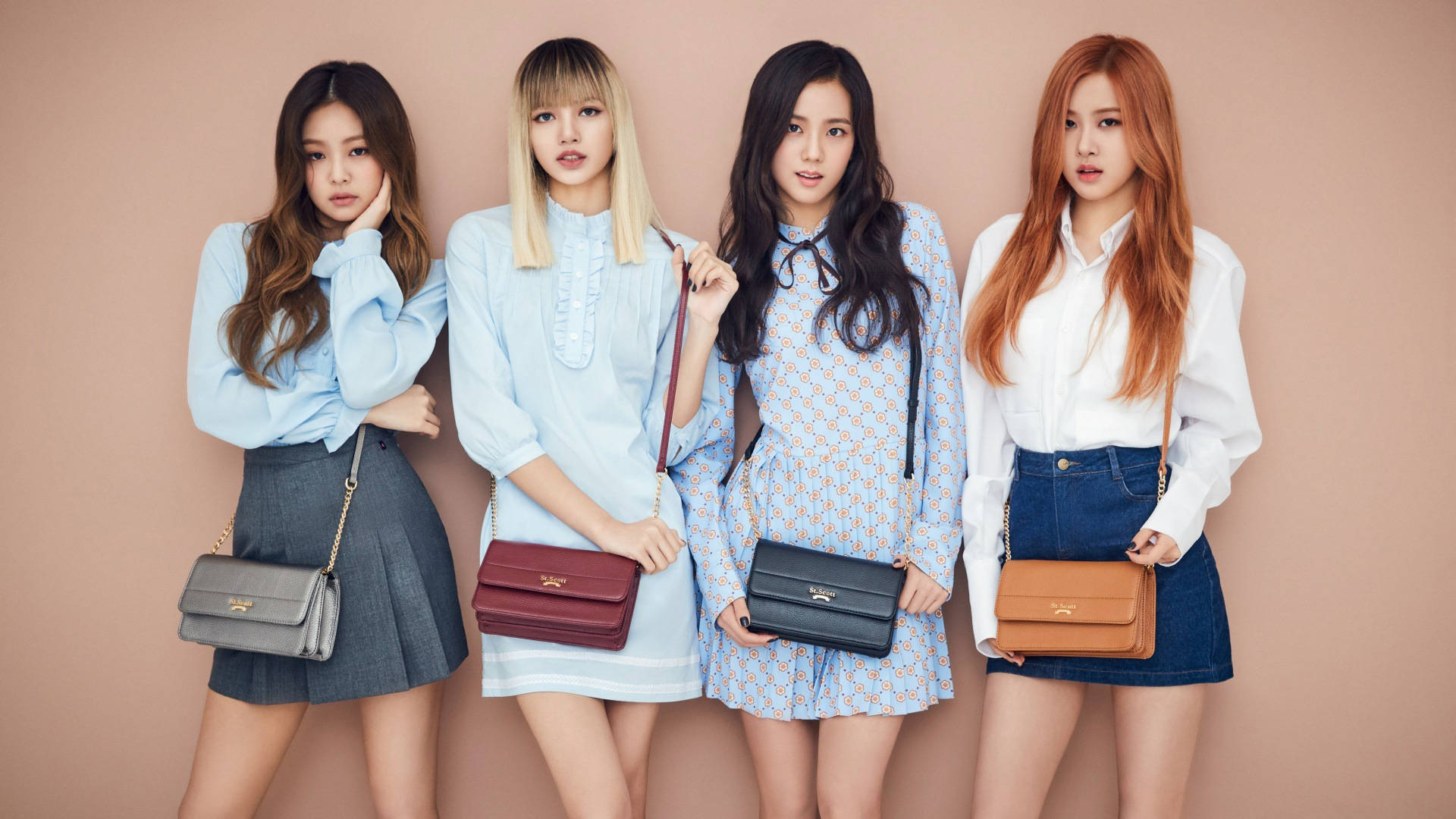Blackpink ser sensationelle ud i beige Wallpapers