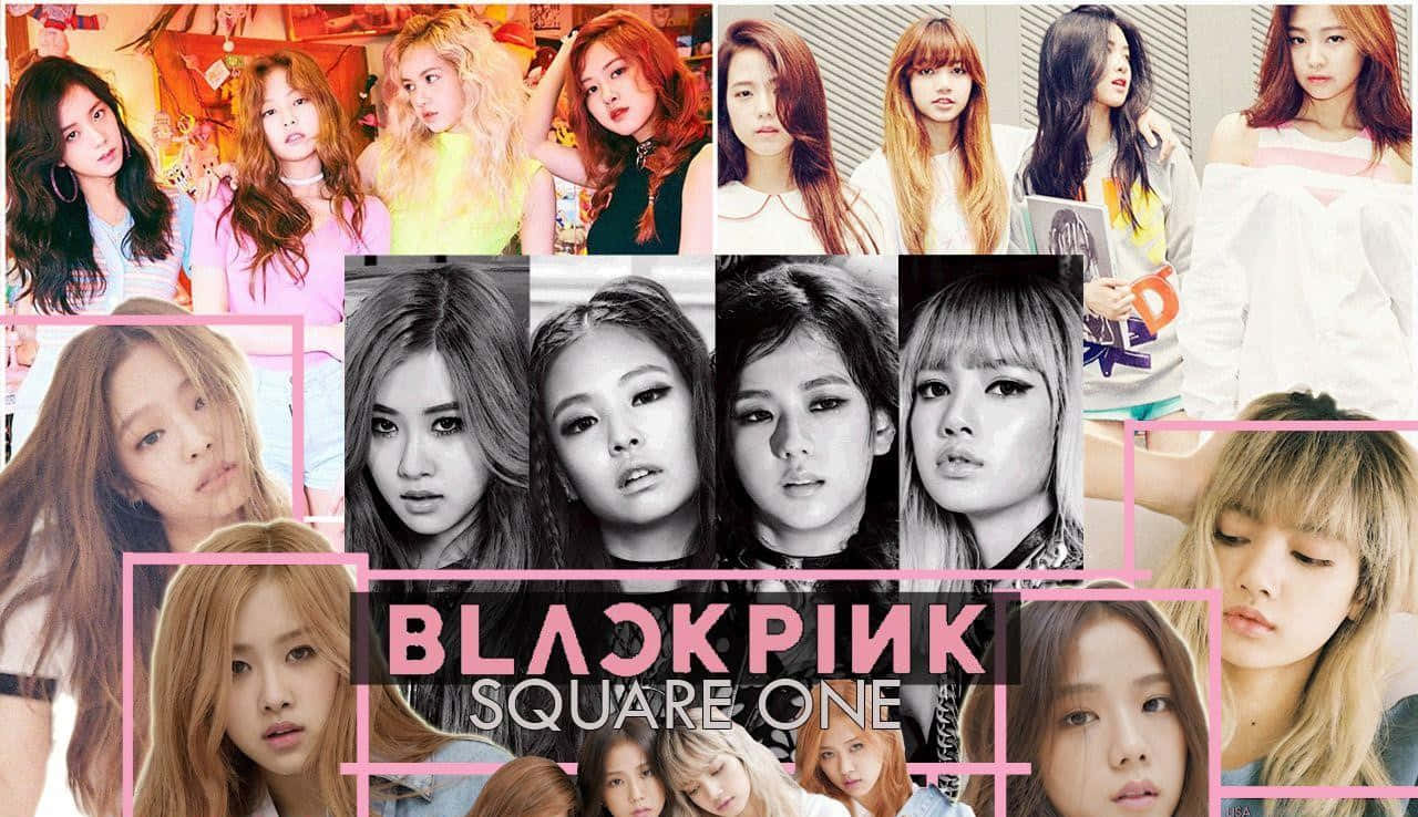 blackpink square one - et collage af piger Wallpapers