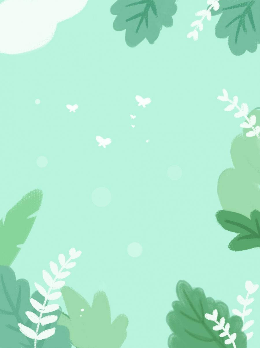 Blade i søde pastelfarver Wallpapers