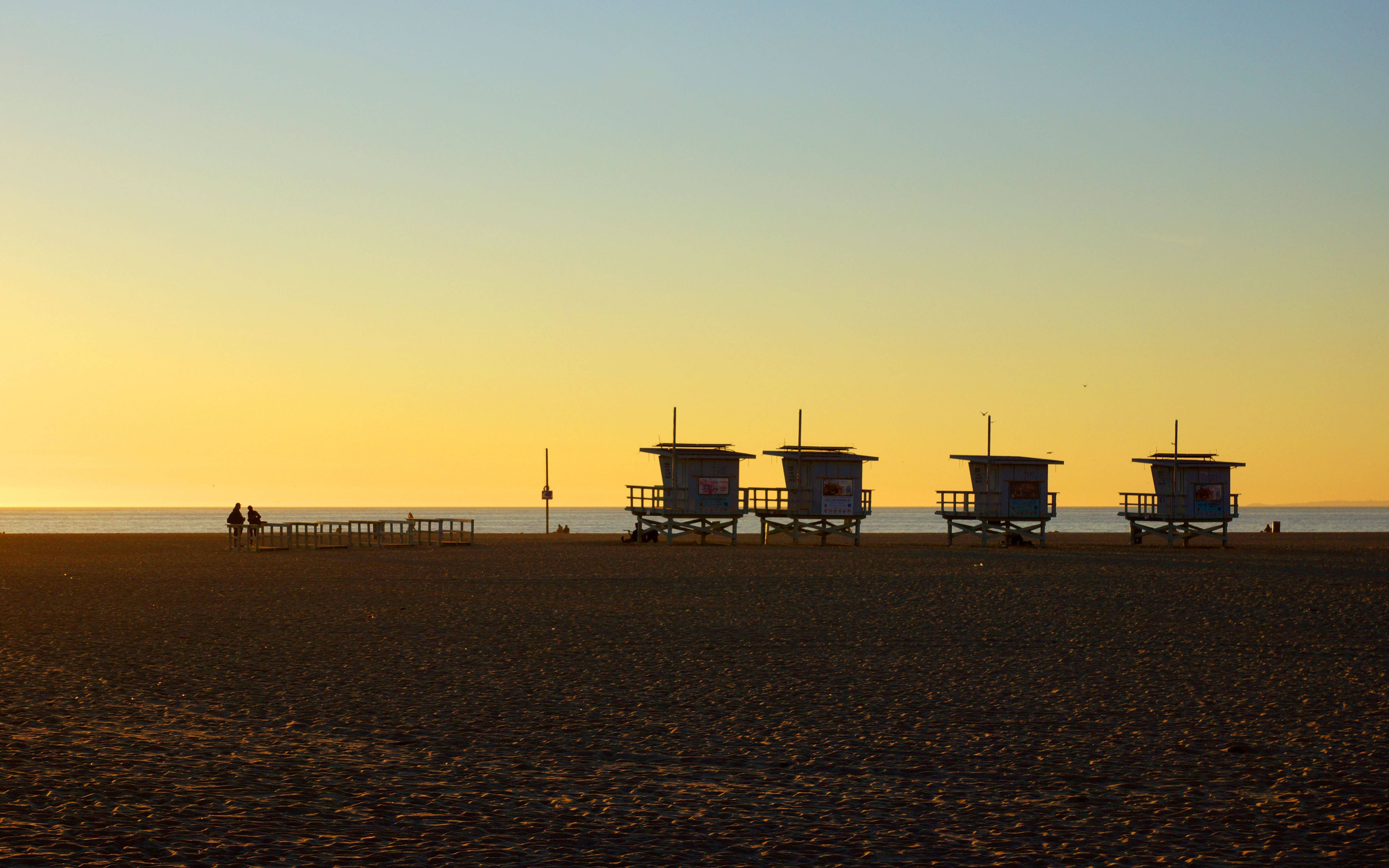 Blågul Los Angeles solnedgang Wallpapers