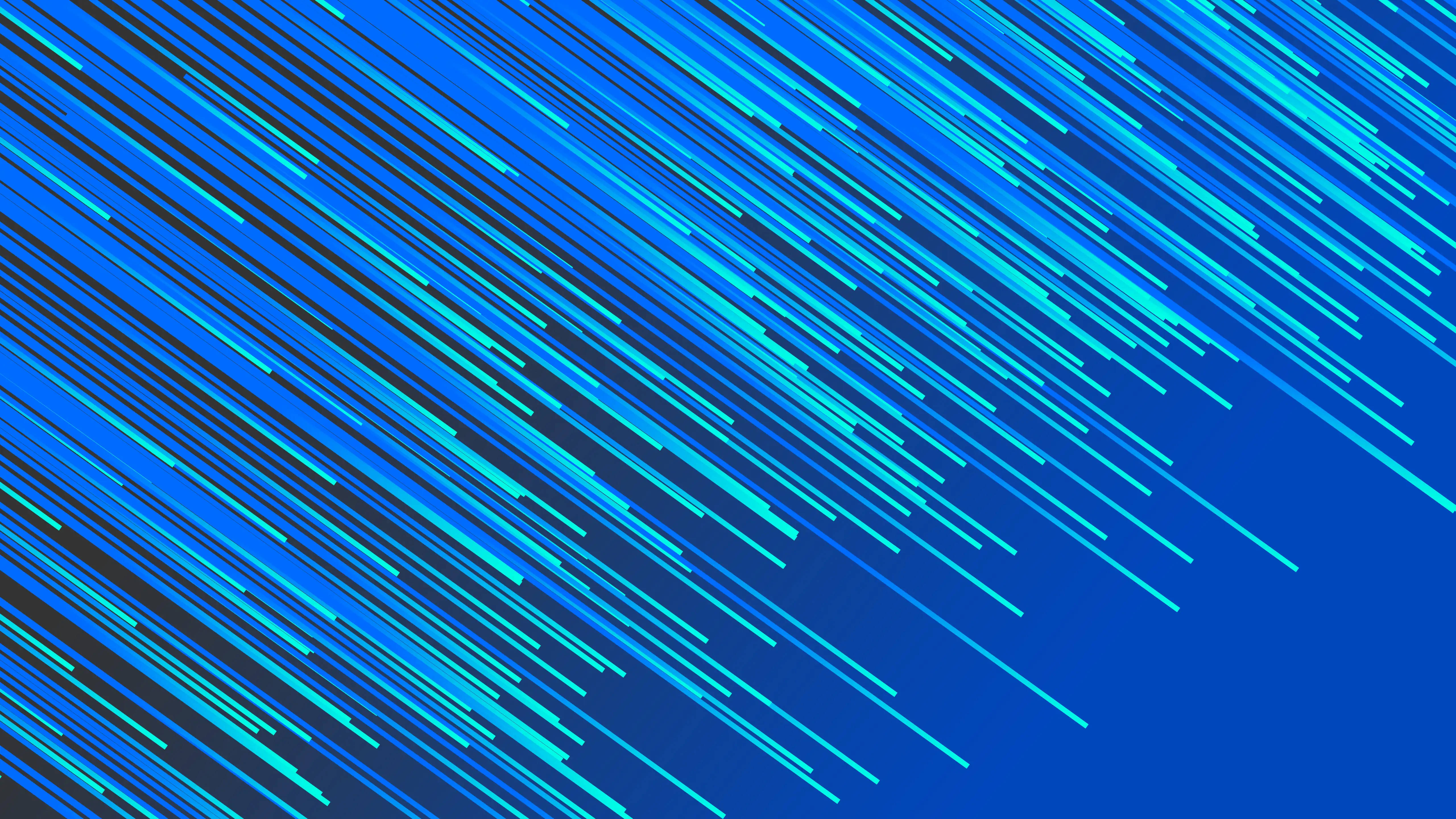 Blåt 4K minimalistisk meteorsværm Wallpapers