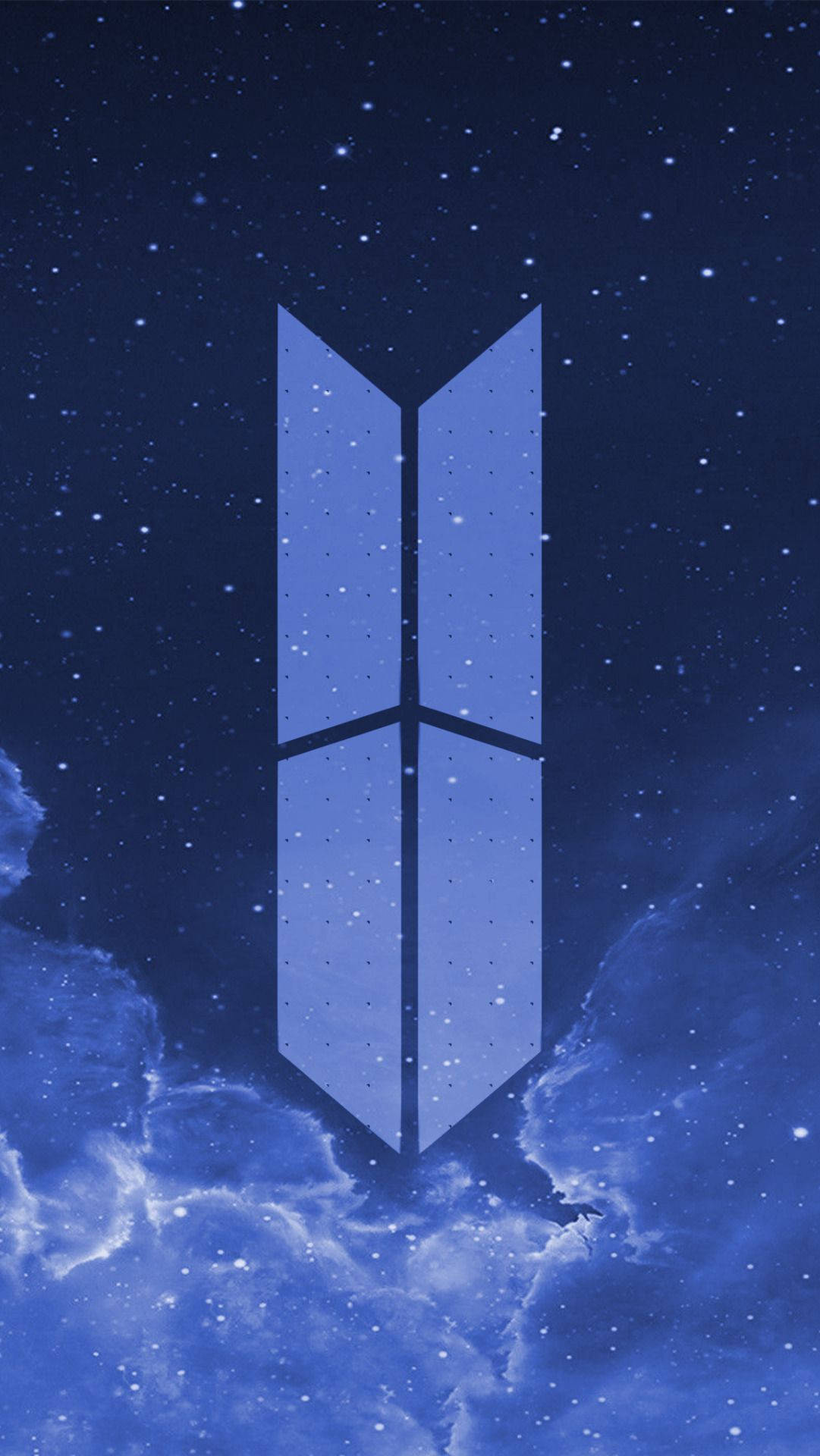 Blåt BTS-logo Wallpapers