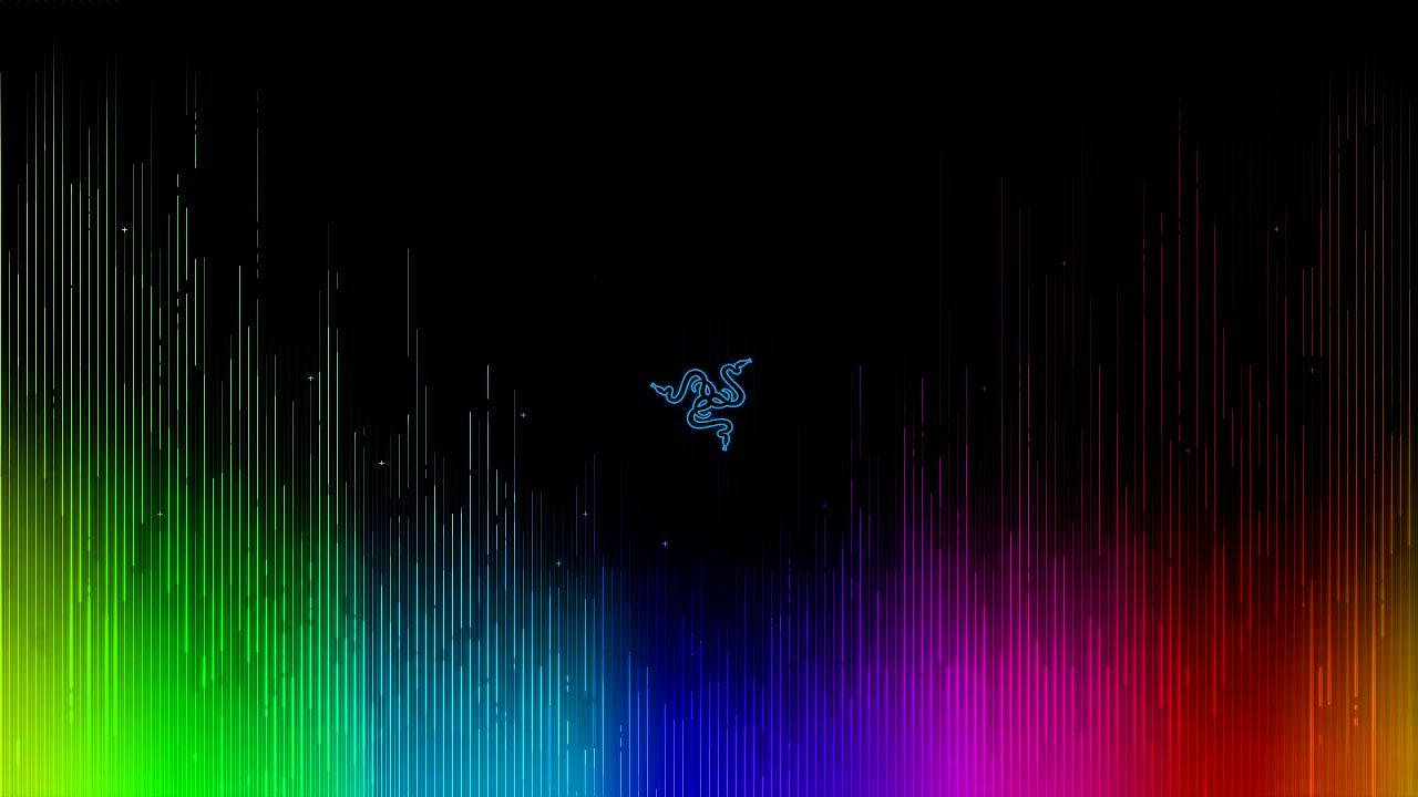 Blåt Razer-logo RGB 4K Wallpapers