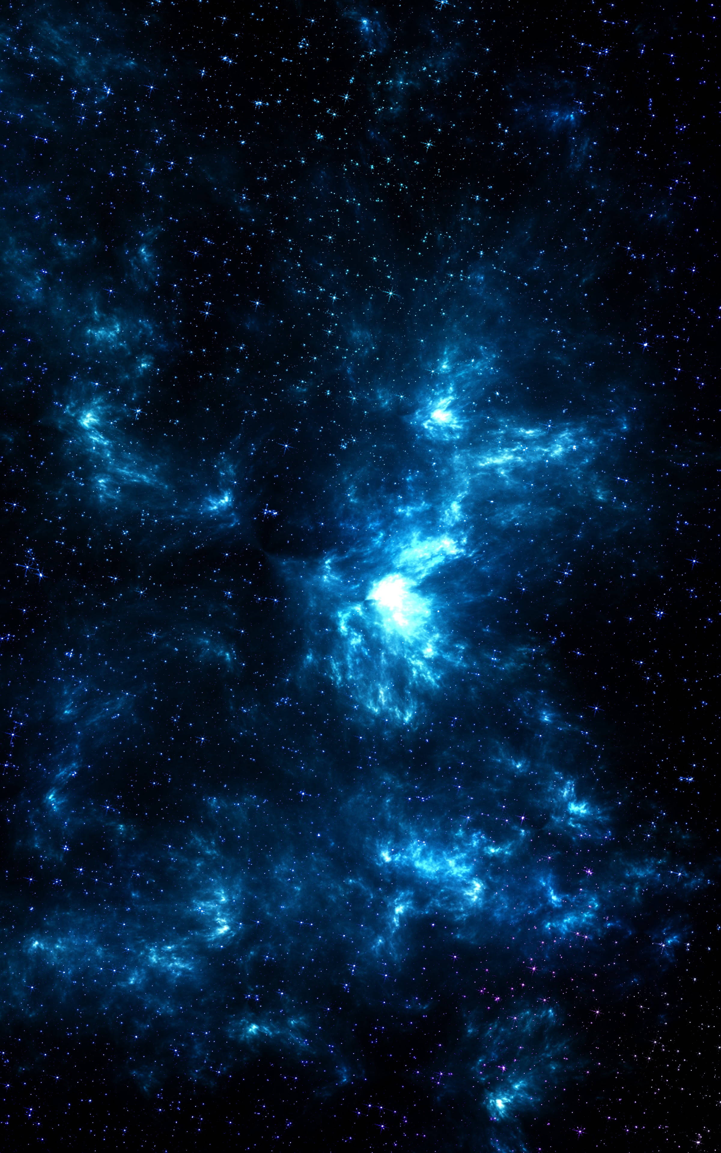 Blåt Rum 4K Telefon Wallpapers