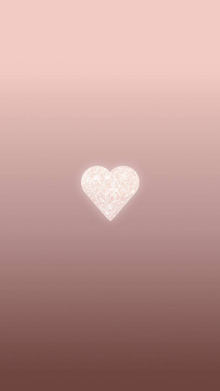 Blegt hjerte glitter æstetik Wallpapers
