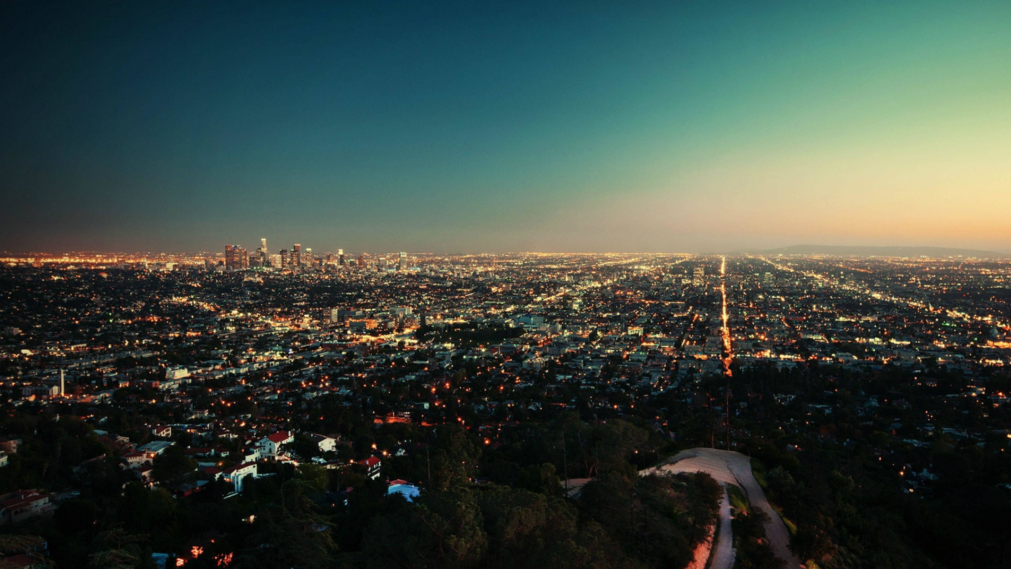 Blid solnedgang over Los Angeles Wallpapers