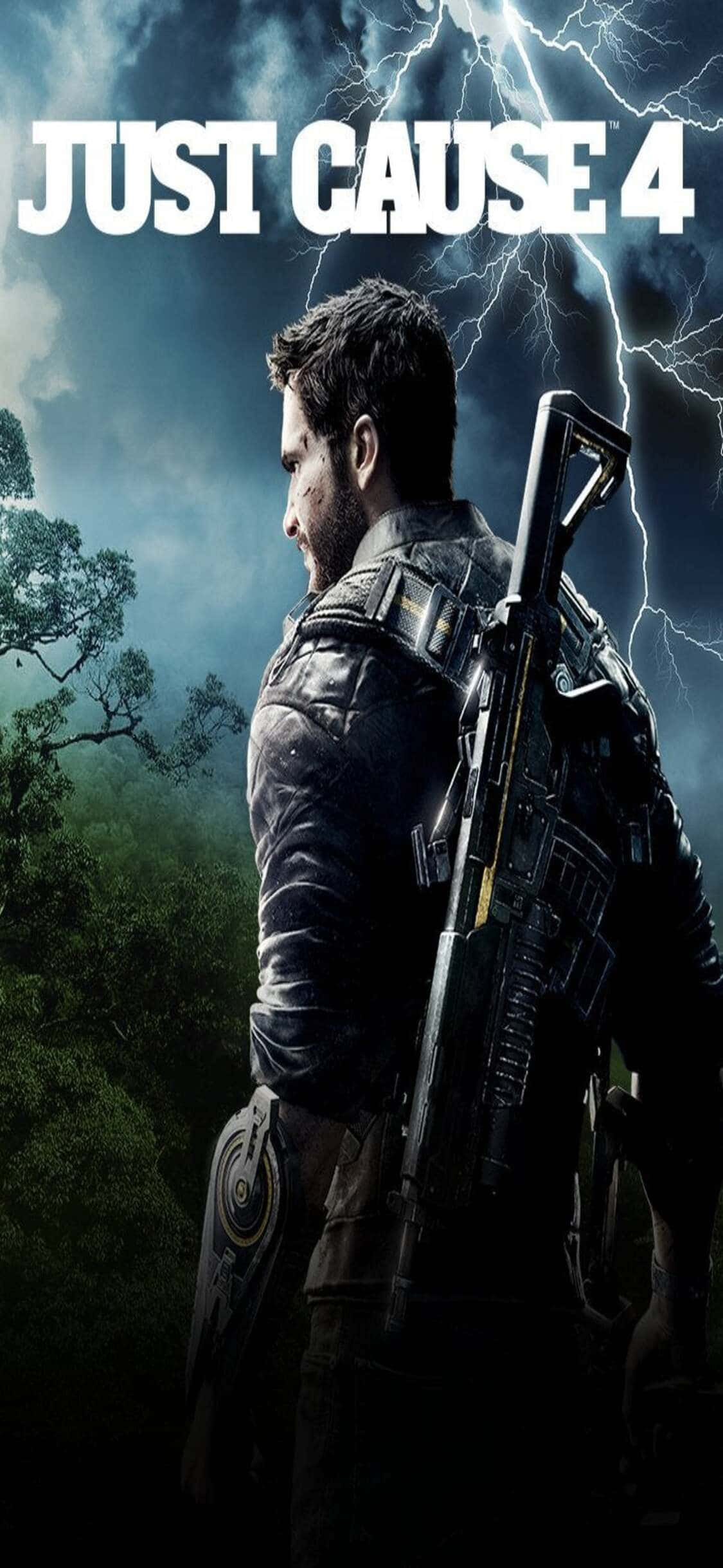 Bliv den ultimative kaosagent på din iPhone X med Just Cause 4 Wallpapers