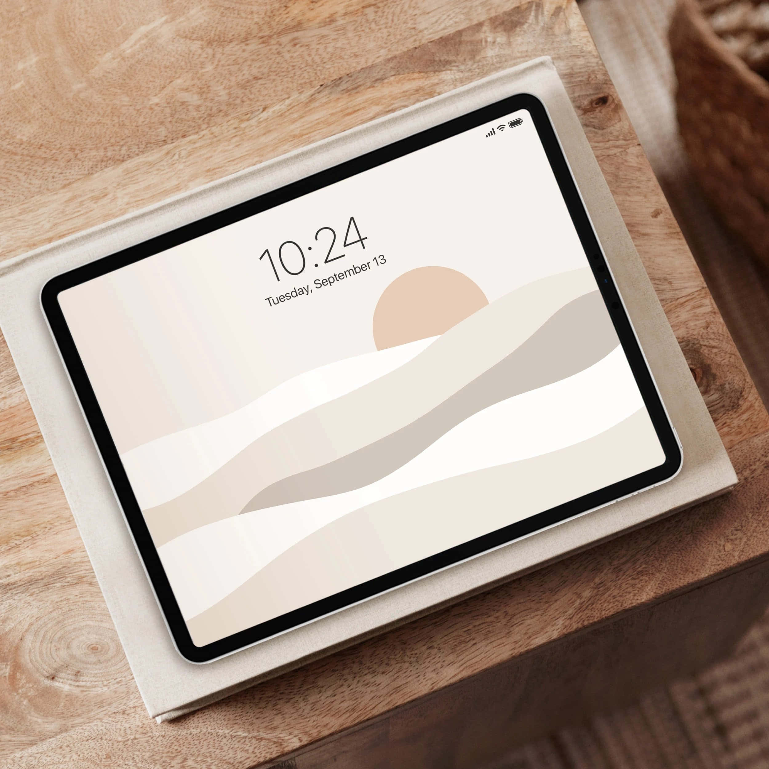 "Bliv ved med at være kreativ med den æstetiske iPad." Wallpapers