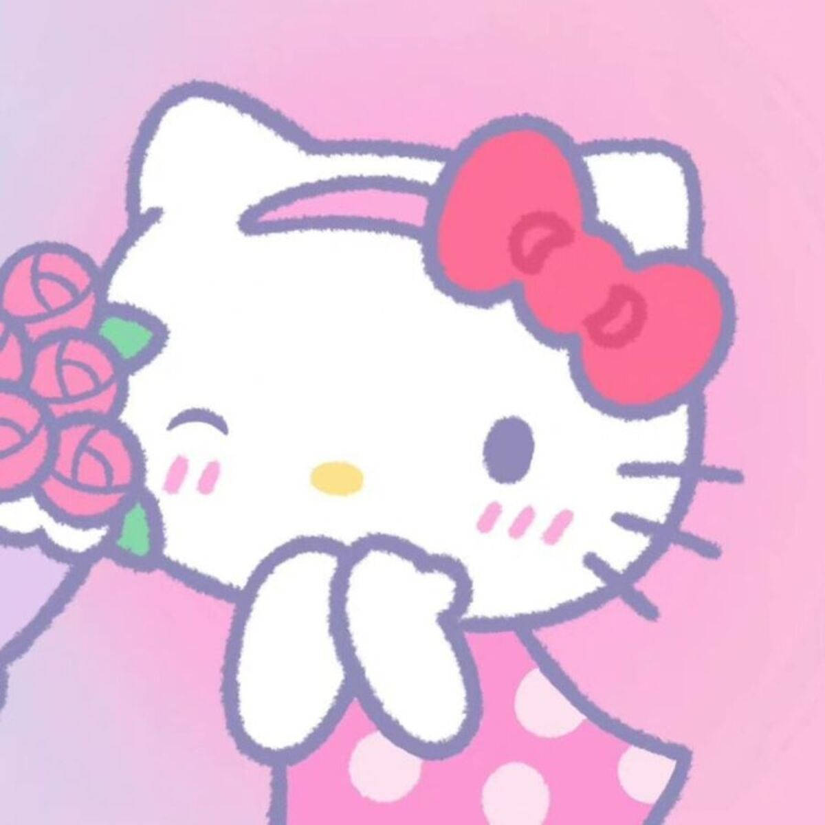 Blød pink Hello Kitty PFP Wallpapers